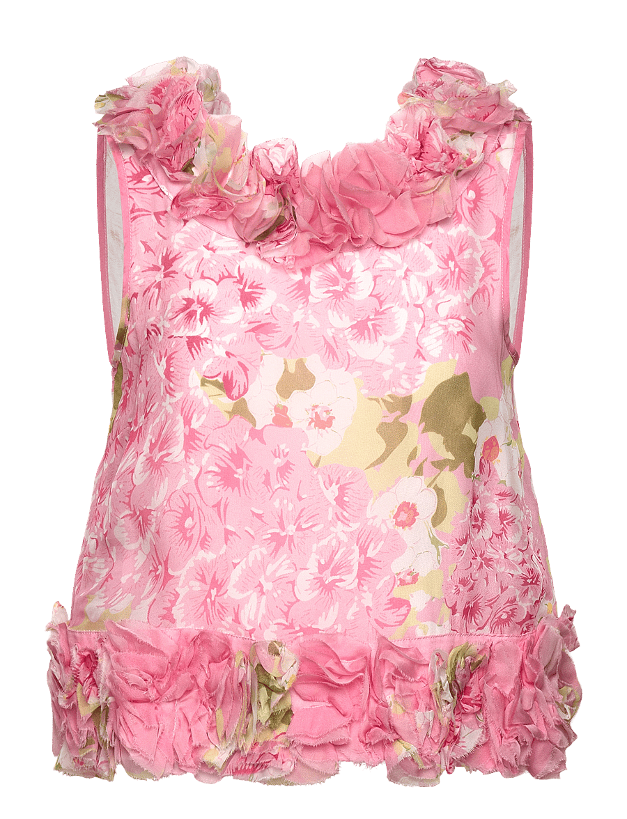 by Ti Mo - Organza Frilly Top - 259 - cherry blossom - 0