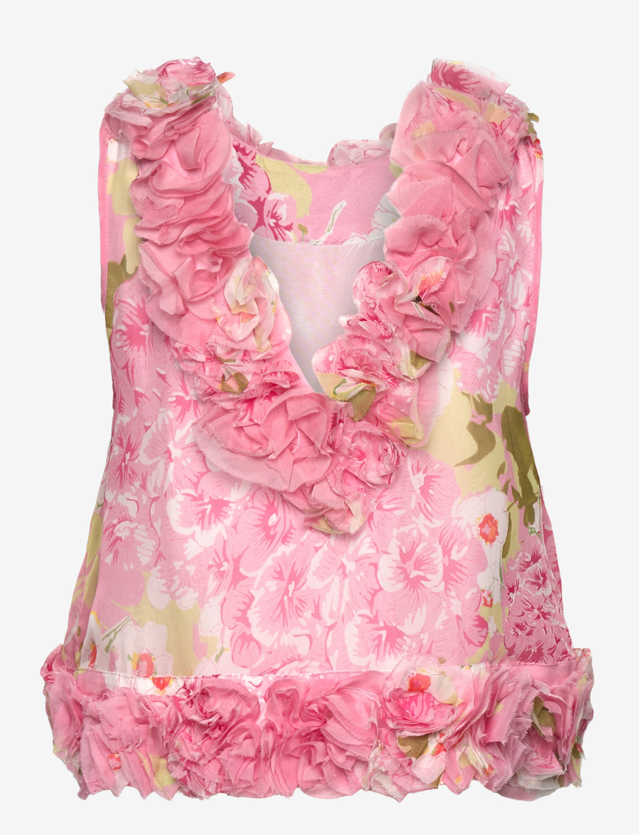 by Ti Mo - Organza Frilly Top - Ærmeløse bluser - 259 - cherry blossom - 1