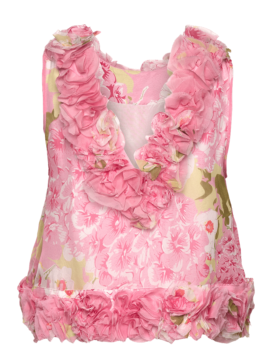 by Ti Mo - Organza Frilly Top - 259 - cherry blossom - 1