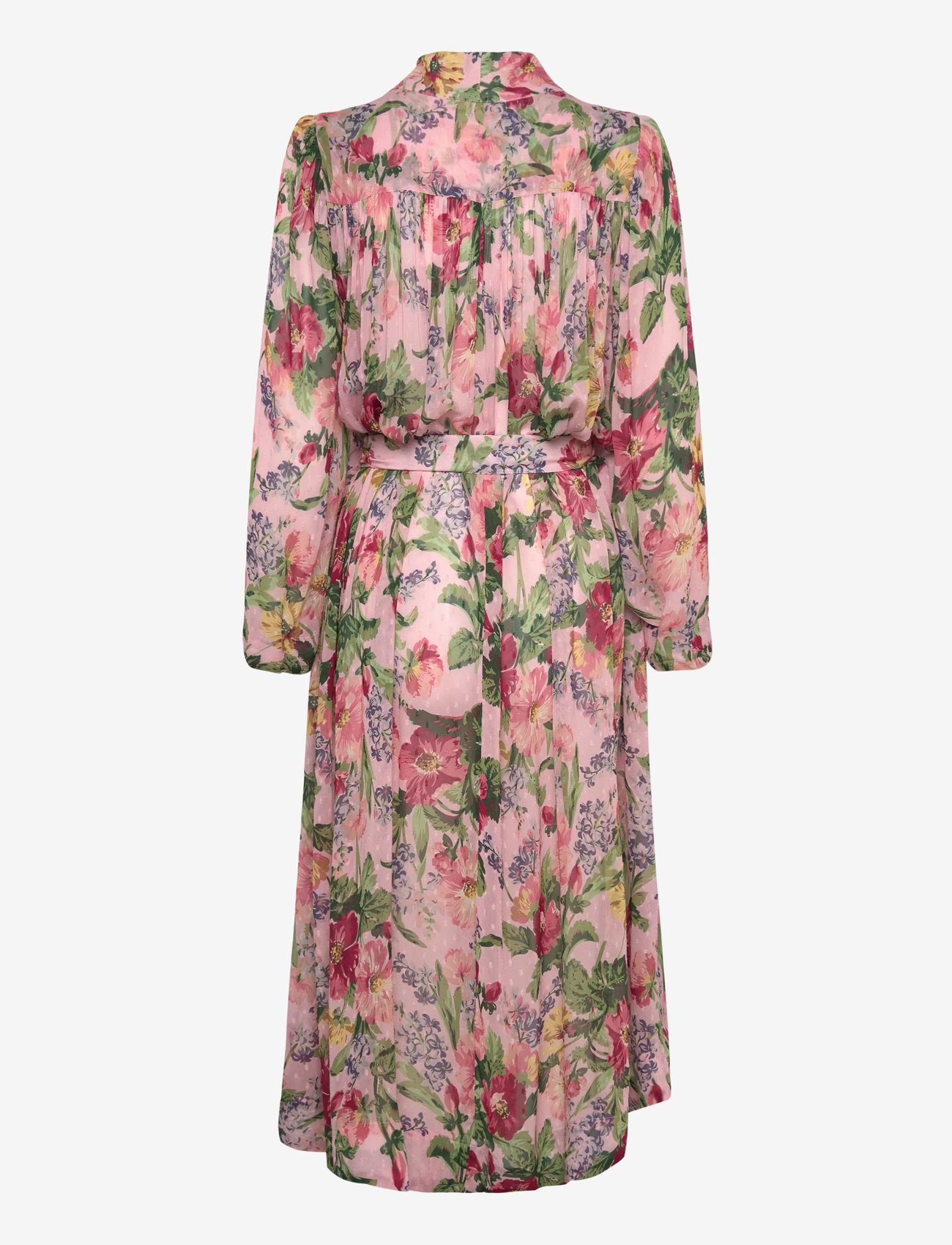 by Ti Mo - Dotted Georgette Kaftan - midikleider - 280 - pink blossom - 1