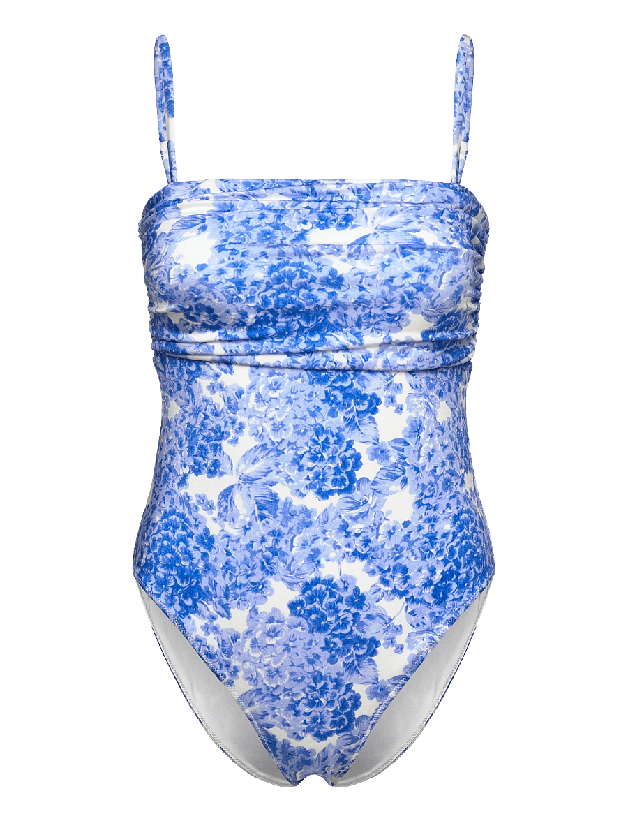 by Ti Mo - Bandeau Swimsuit - swimsuits - 242 - azure meadow - 1