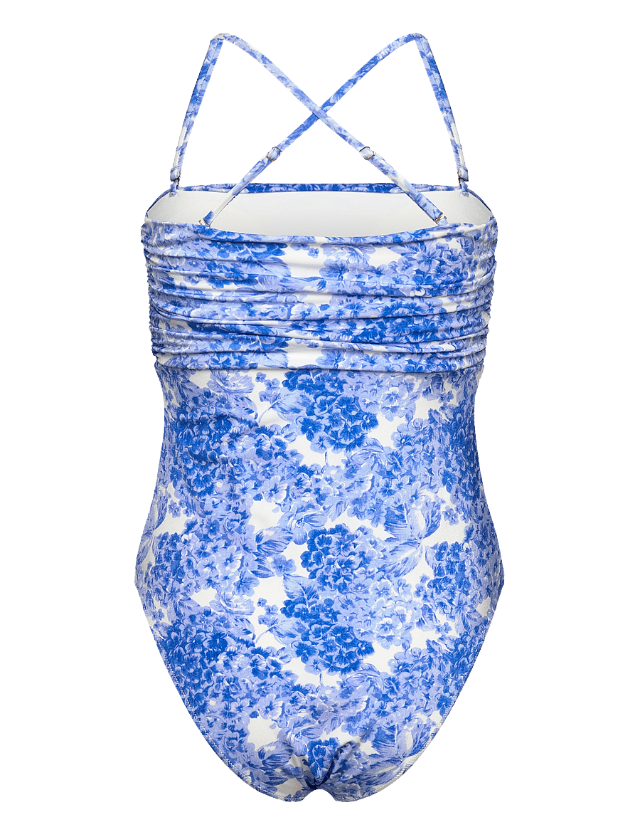 by Ti Mo - Bandeau Swimsuit - swimsuits - 242 - azure meadow - 3