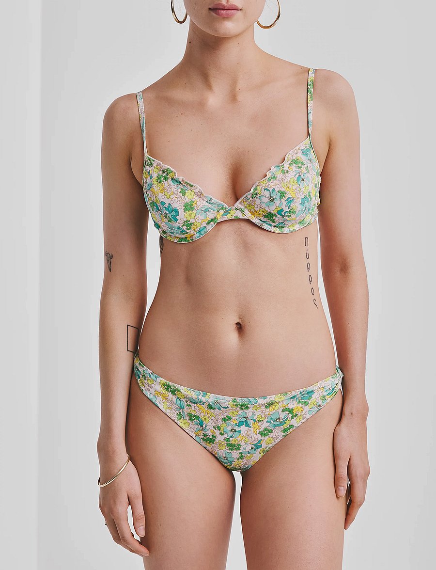 by Ti Mo - Classic Bikini Bottom - bikini-slips - 241 - anemone bloom - 0