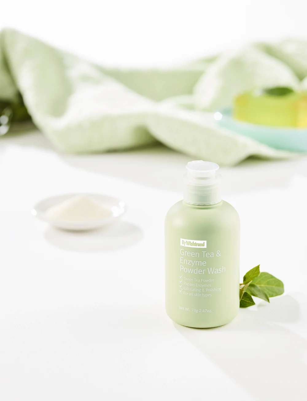 By Wishtrend - Green Tea&Enzyme Powder Wash - puhastusvahud - white - 0