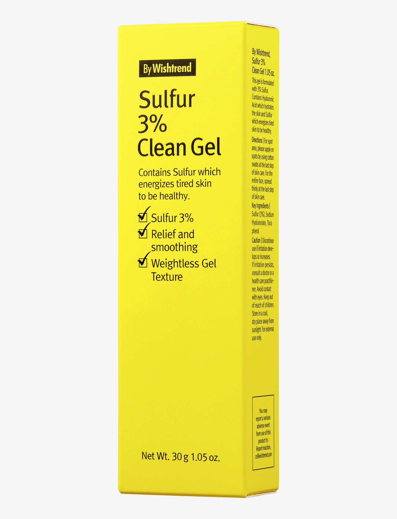 By Wishtrend - Sulfur 3% Clean Gel 30g - spordihooldusvahendid - white - 2