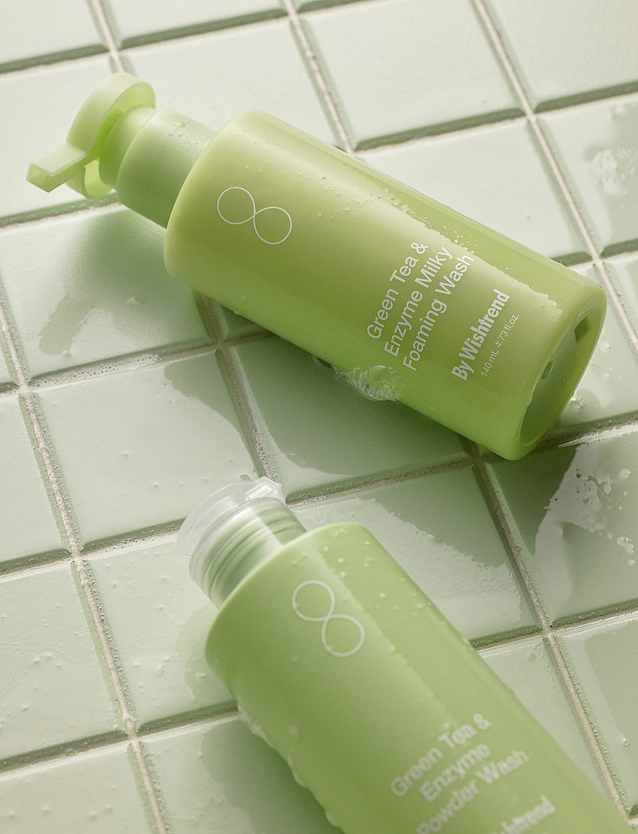 By Wishtrend - Green Tea & Enzyme Milky Foaming Wash - puhastuspiim - white - 3