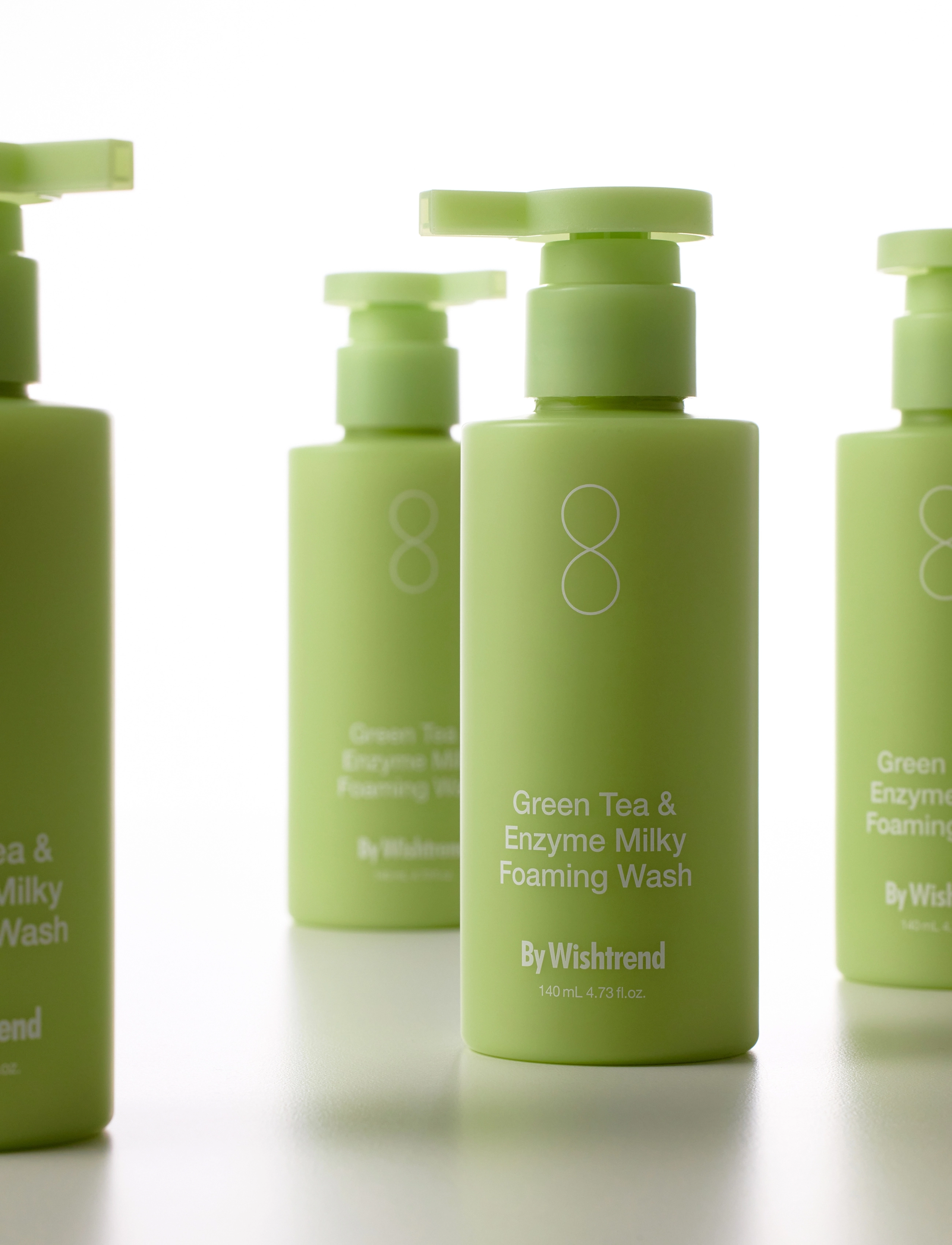 By Wishtrend - Green Tea & Enzyme Milky Foaming Wash - attīrošs pieniņš - white - 5