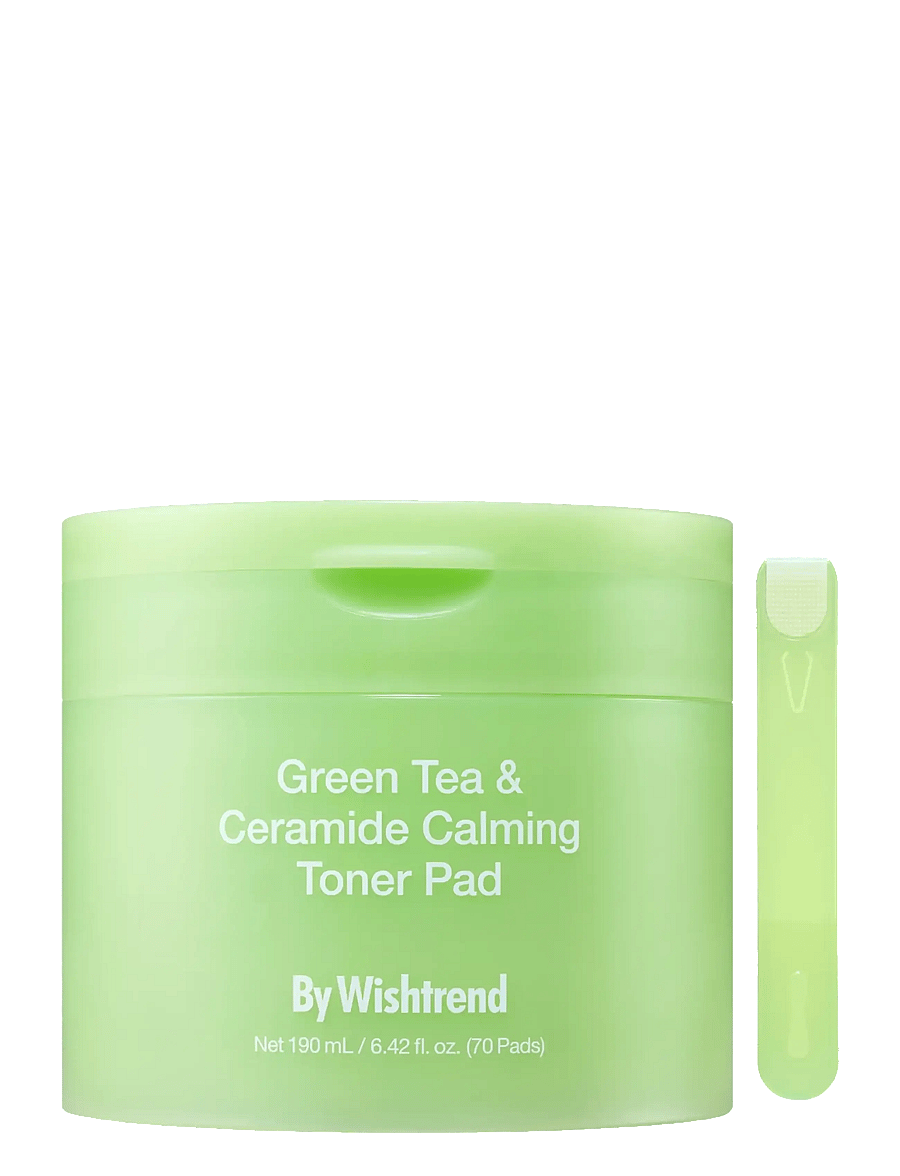 By Wishtrend - By Wishtrend Green Tea & Ceramide Calming Toner Pad 190ml 70 Pads - toonikupadjad - green - 1
