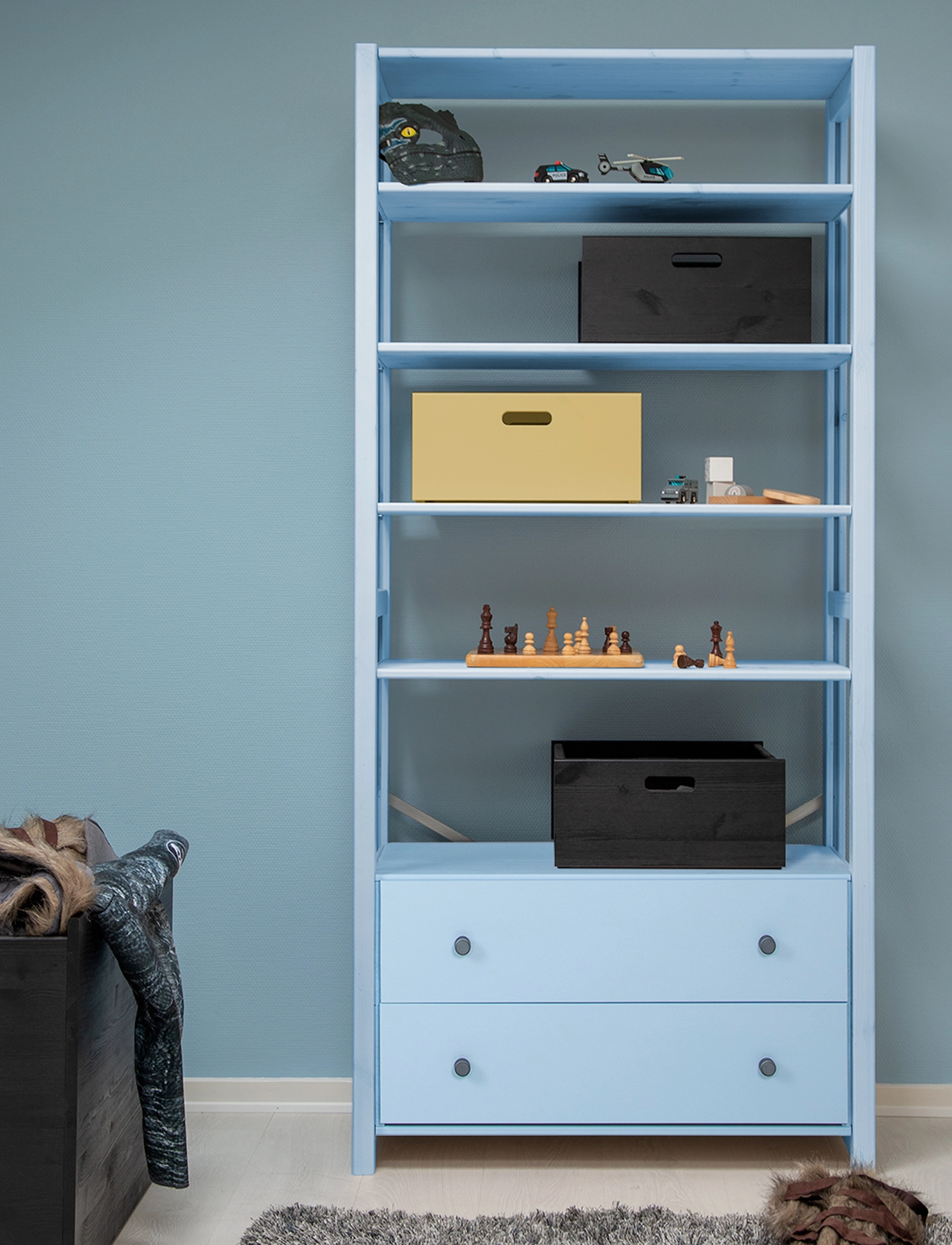 ByAulum Vangså, 179X 83X 40 cm, Blue, Møbler > Hylder, Børn