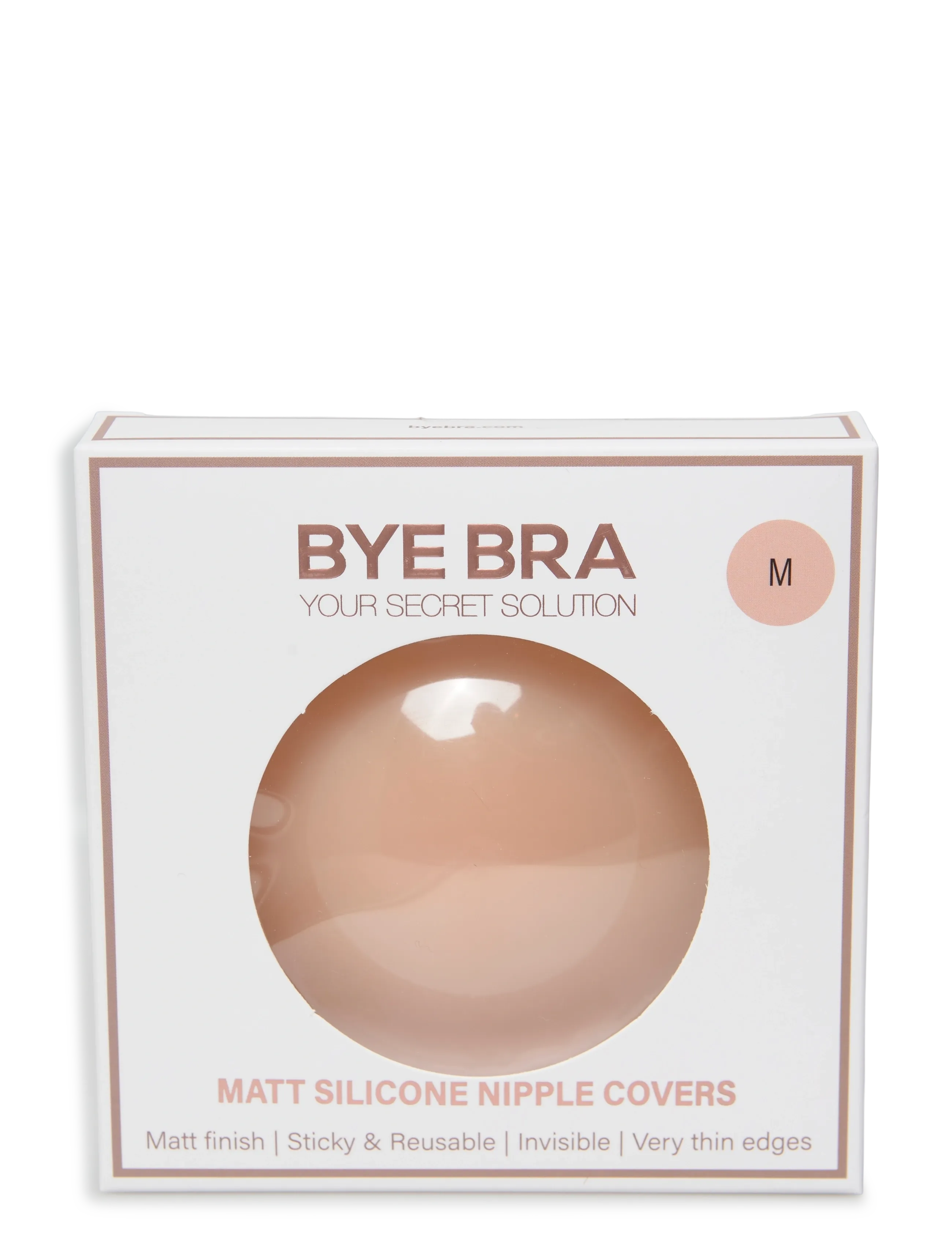 Bye Bra Matt Silicone Nipple Covers, Kvinder, Mat Silikone Nipple Covers, Beige, Str: M