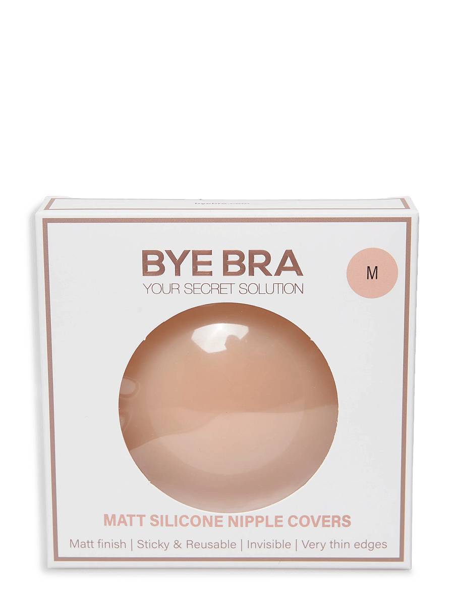 Bye Bra - Matt Silicone Nipple Covers - bh accessoarer - beige - 0