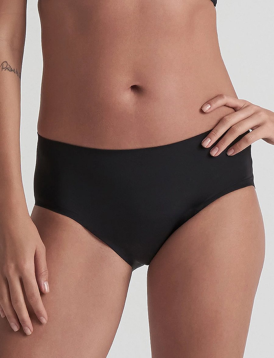 Bye Bra - Period Hipster Laminated Medium Flow - perioden- und wochenbett-höschen - black - 4