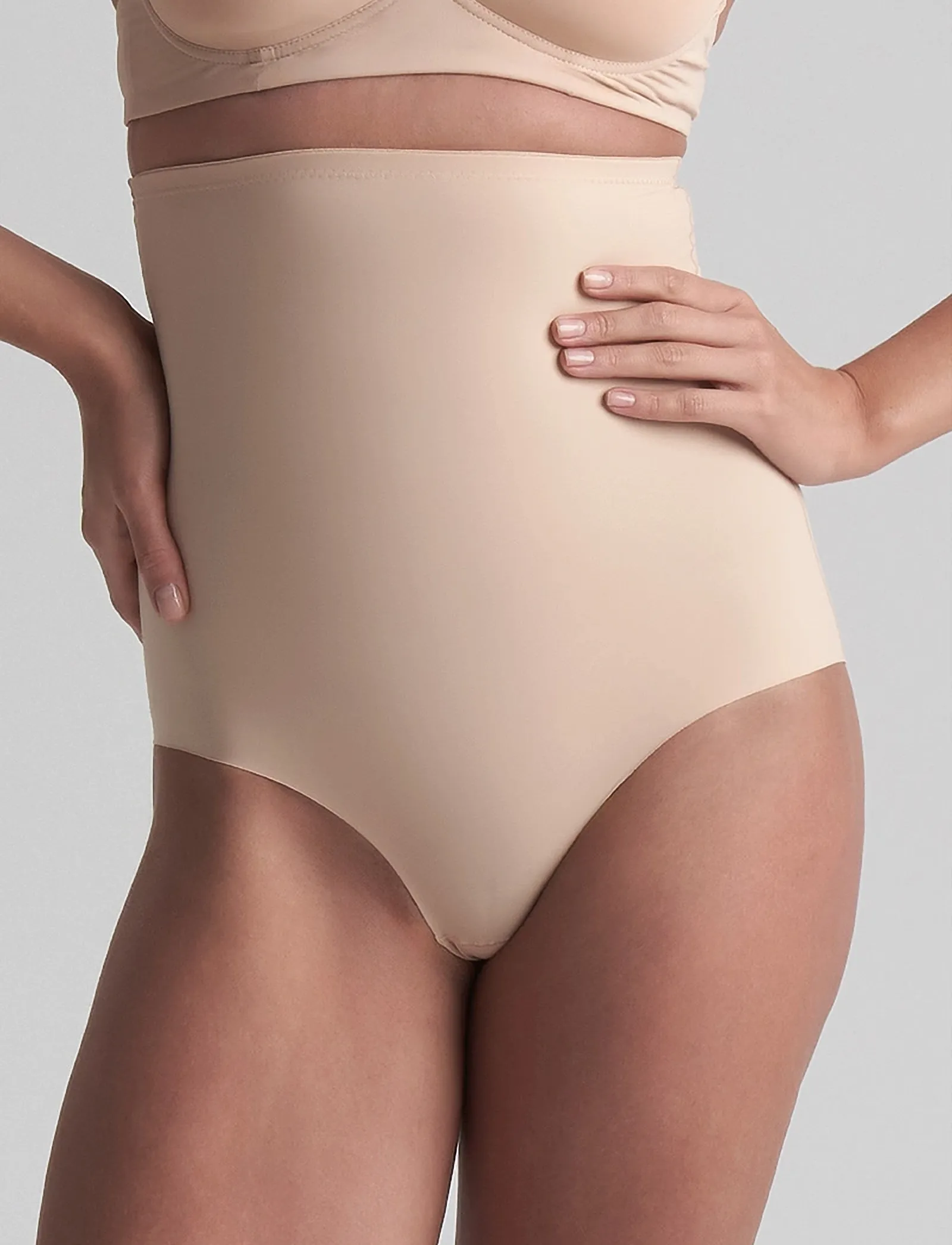 Bye Bra - Sculpting High Waist Brief - shapewear hosen - beige - 3