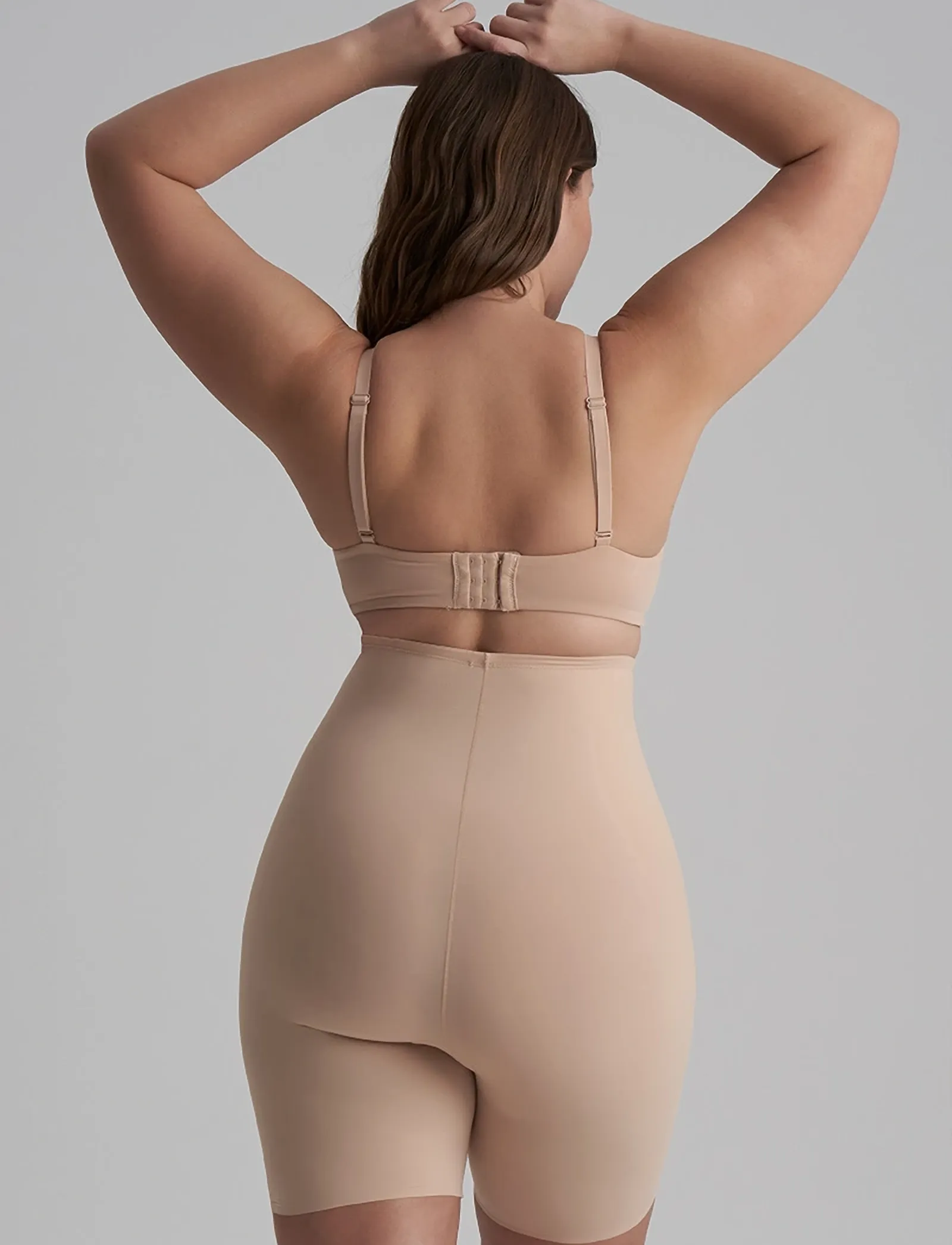 Bye Bra - Sculpting High Waist Short - kujuandvad püksid ja seelikud - beige - 3