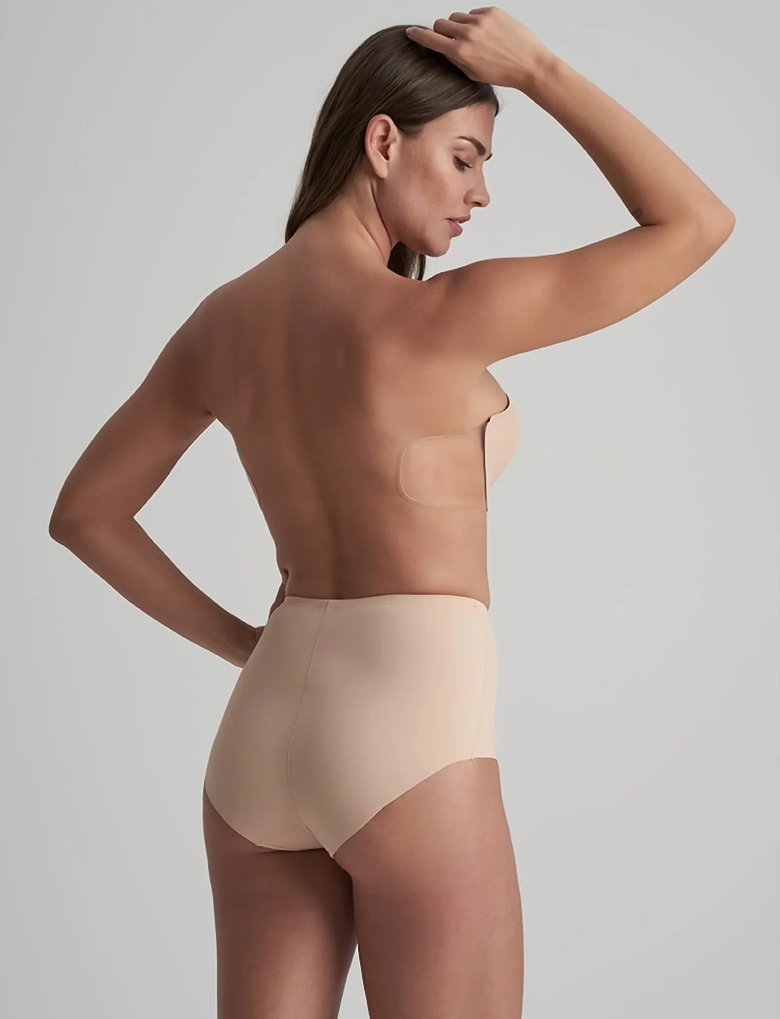 Bye Bra - Sculpting Mid Waist Brief - shaping bottoms - beige - 4