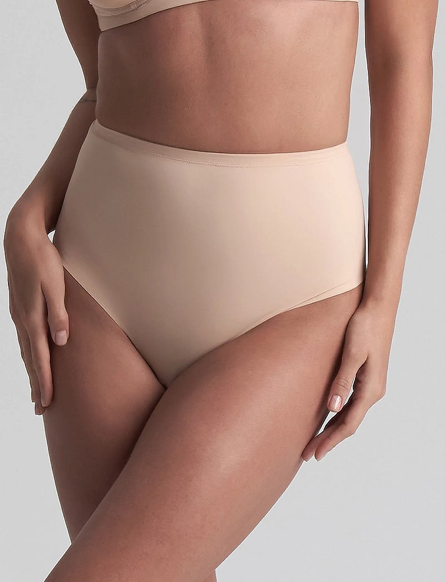 Bye Bra - Sculpting Mid Waist Thong - formende underdele - beige - 4