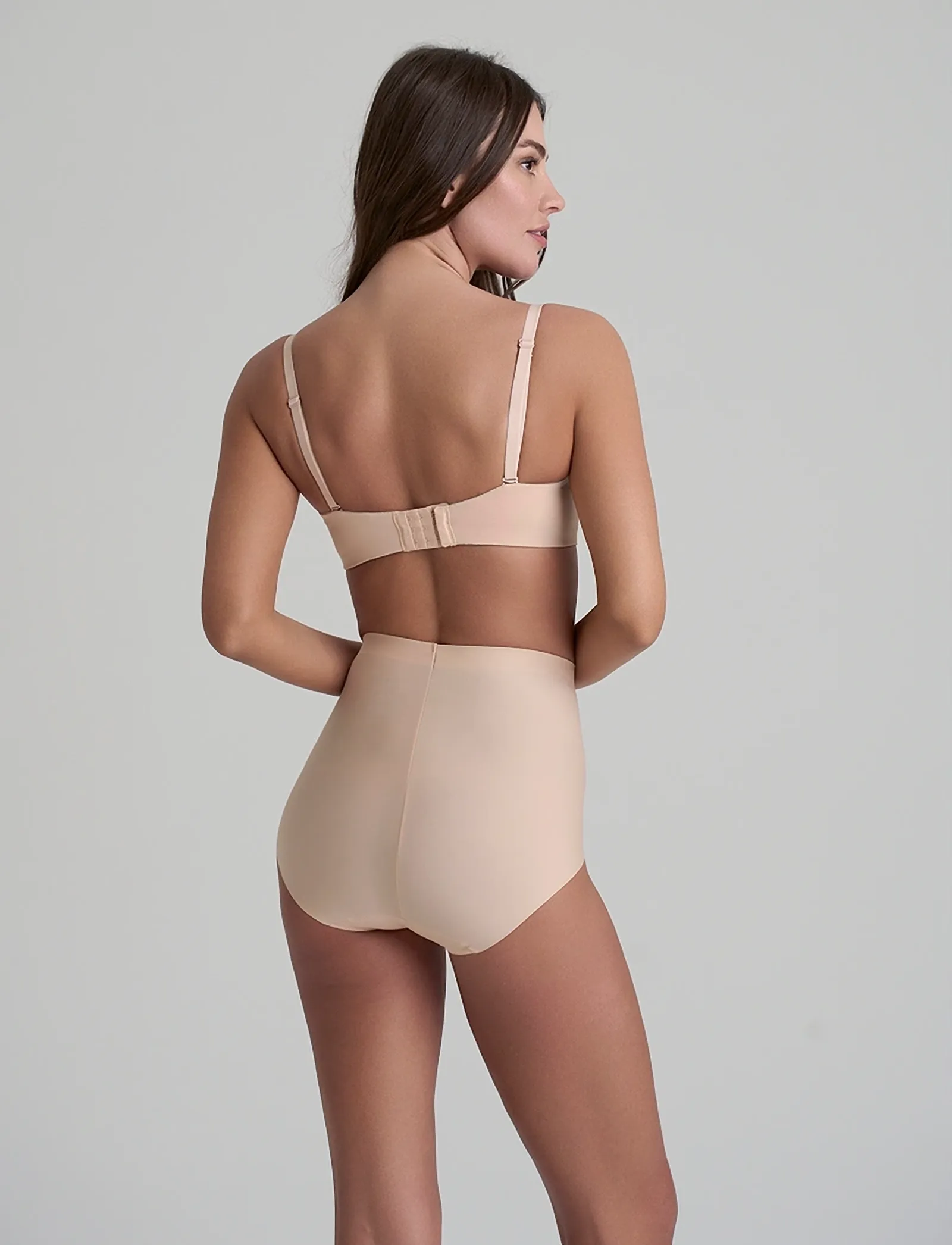 Bye Bra - Smooth Essentials Mid Waist brief 2-pack - briefs - beige - 4