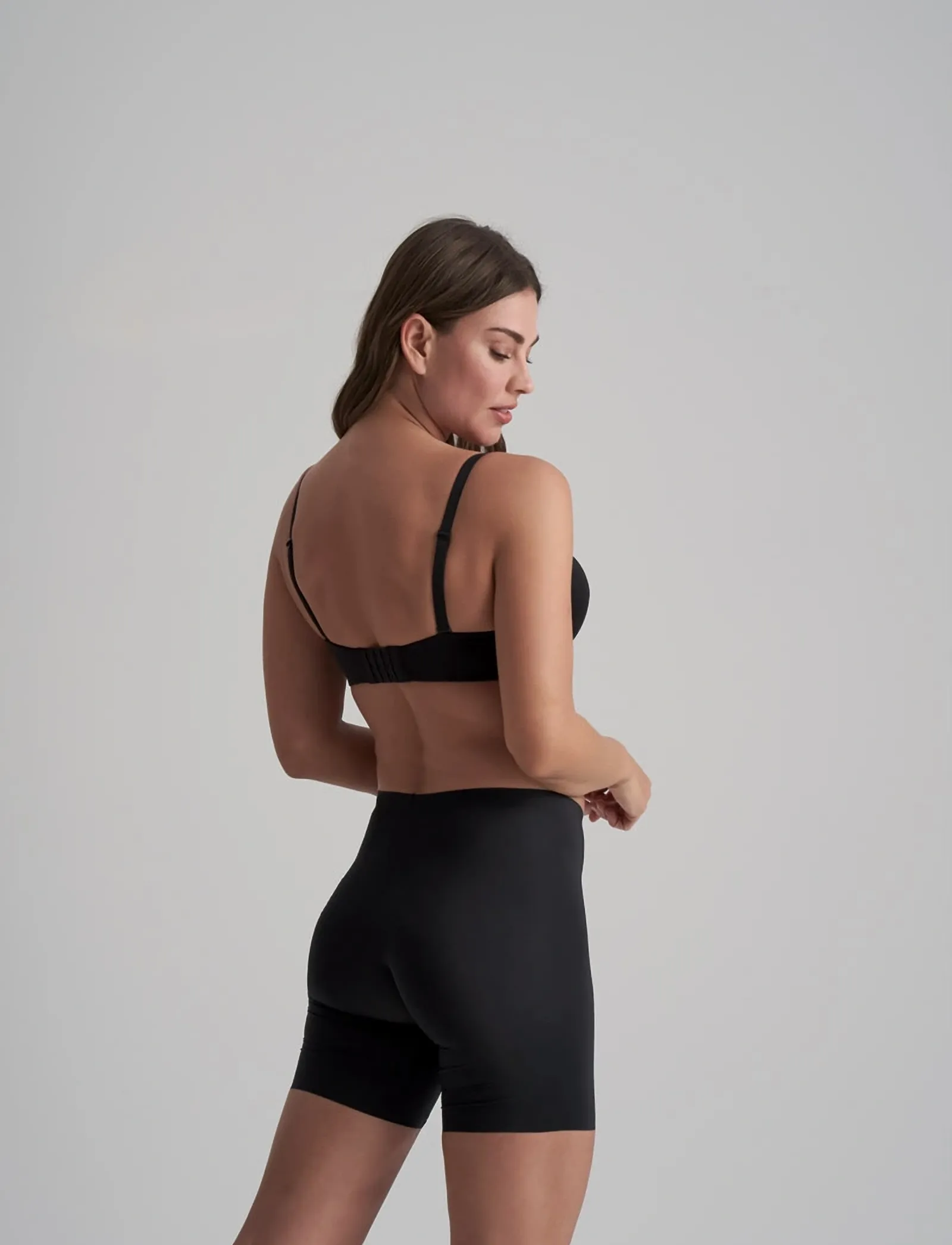 Bye Bra - Smooth Essentials Mid Waist Short - shaping nederdelar - black - 3