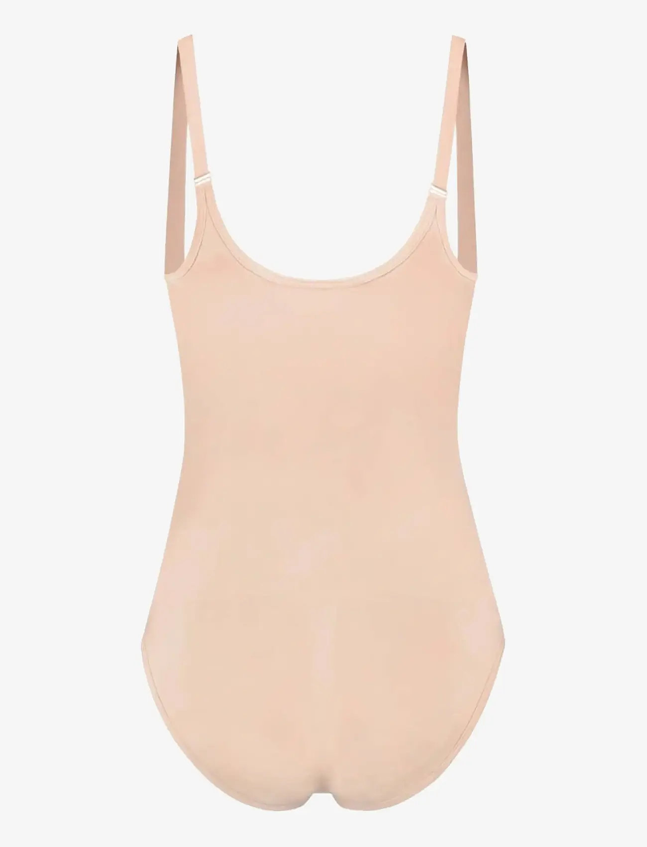Bye Bra - Soft Touch Seamless Bodysuit Open Bust - kujuandvad püksid ja seelikud - beige - 2