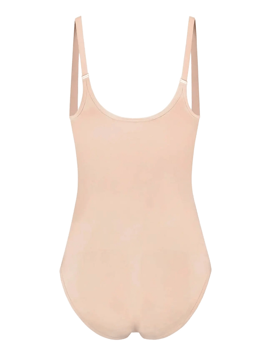 Bye Bra - Soft Touch Seamless Bodysuit Open Bust - shaping nederdelar - beige - 2