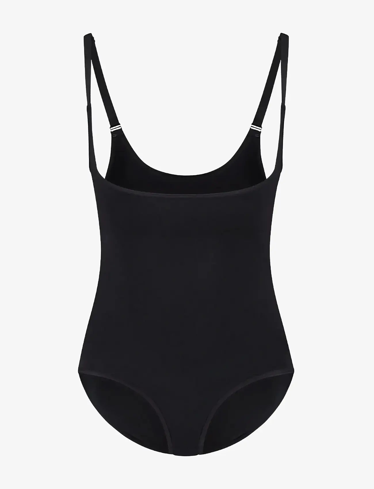 Bye Bra - Soft Touch Seamless Bodysuit Open Bust - kujuandvad püksid ja seelikud - black - 1