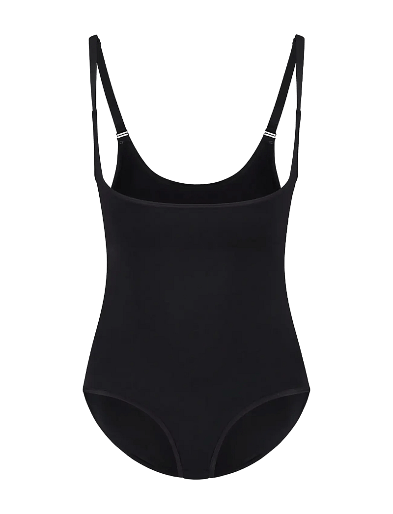 Bye Bra - Soft Touch Seamless Bodysuit Open Bust - kujuandvad püksid ja seelikud - black - 1