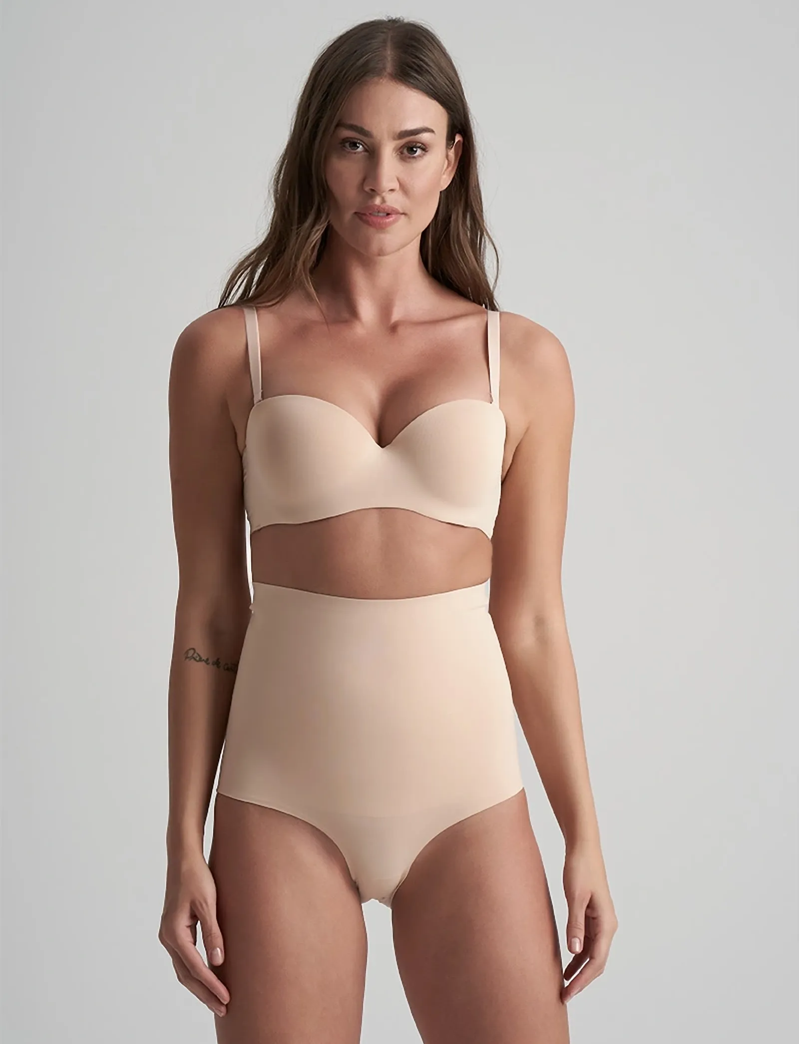 Bye Bra Strapless Bra, Kvinder, Stropløs BH, Beige, Str: L