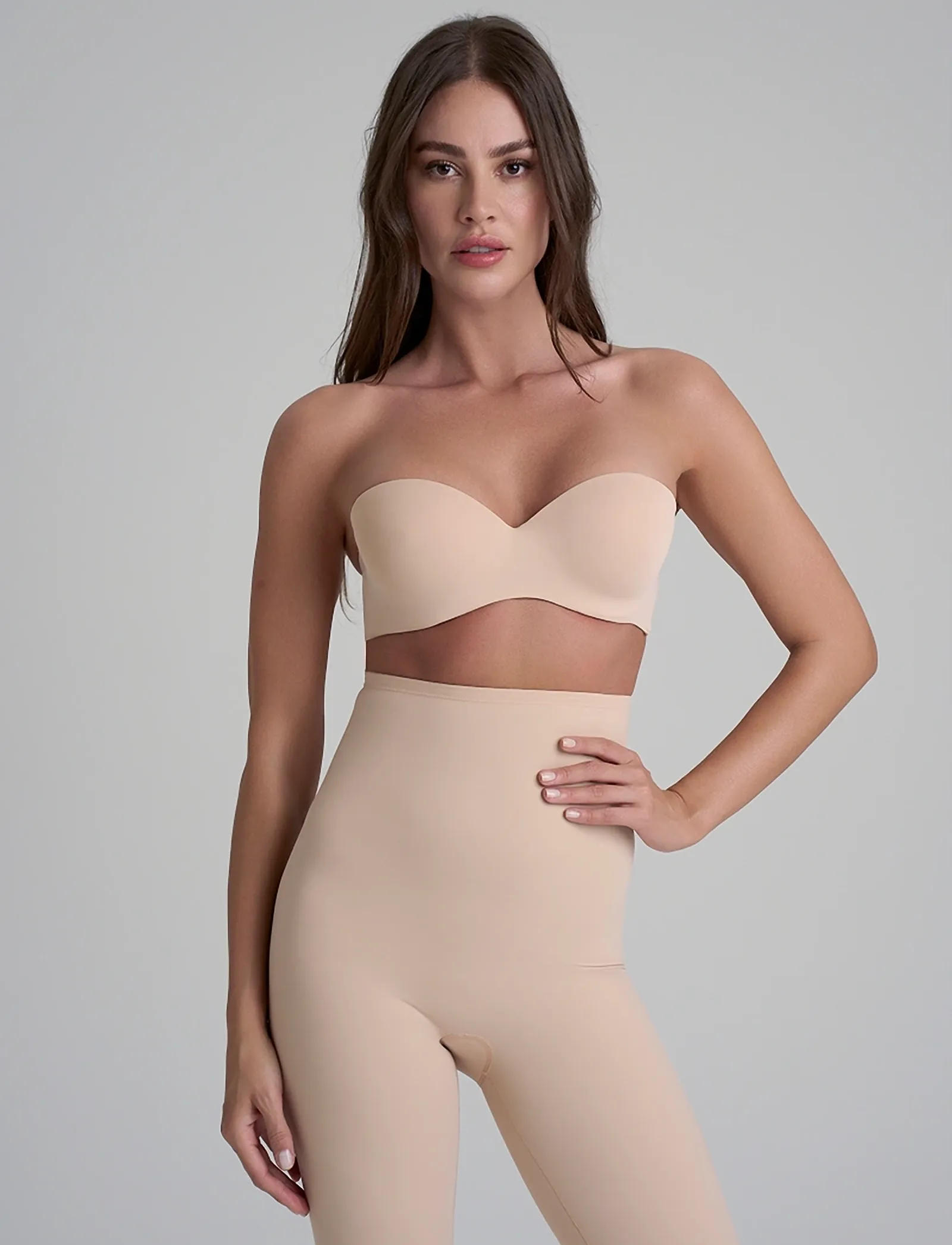 Bye Bra - Strapless Bra - stropløse bh'er - beige - 5