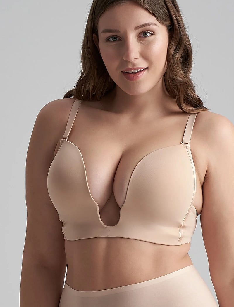 Bye Bra - Ultra Plunge Bra - plunge bhs - beige - 0