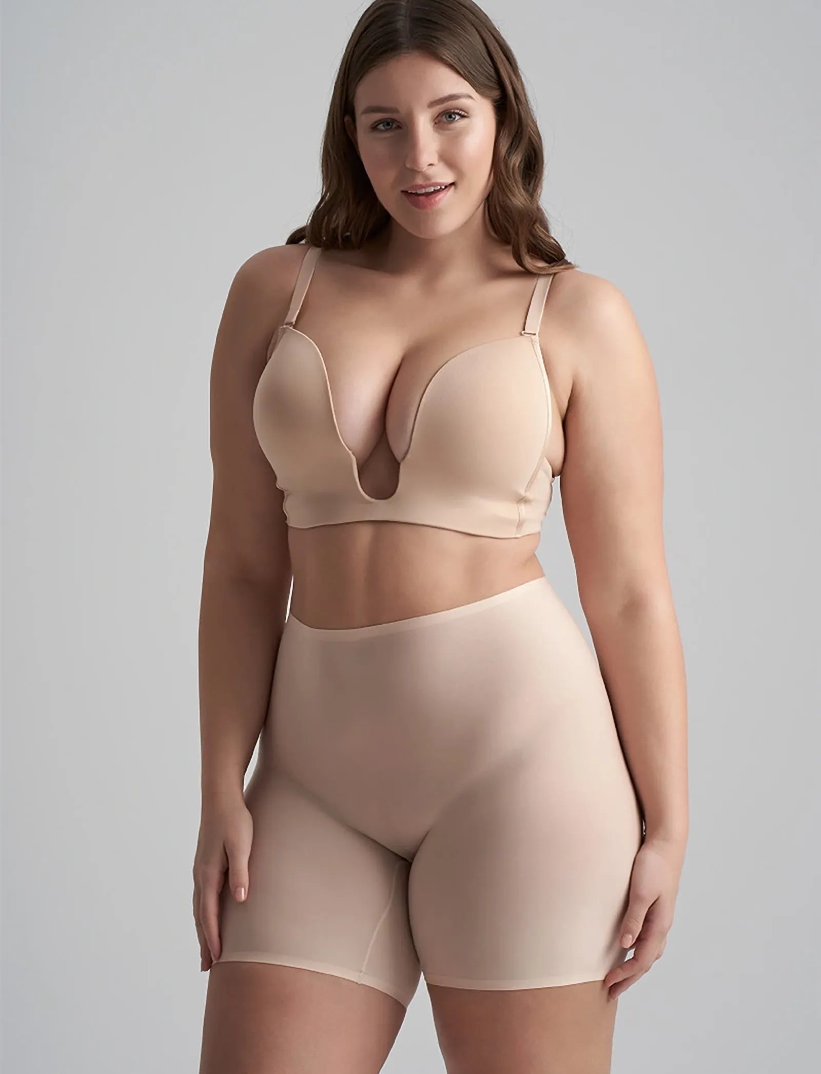 Bye Bra - Ultra Plunge Bra - plunge bras - beige - 4