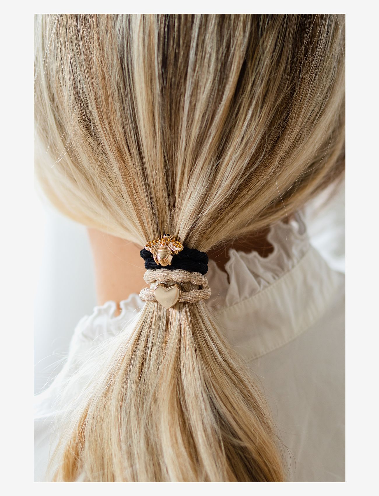 ByEloise - The Golden Bee - hårsnoddar - multicolor - 1