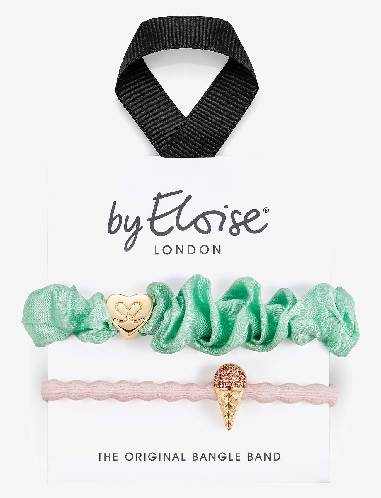 ByEloise - Mint & Strawberry - plaukų gumytės - pink, green - 0
