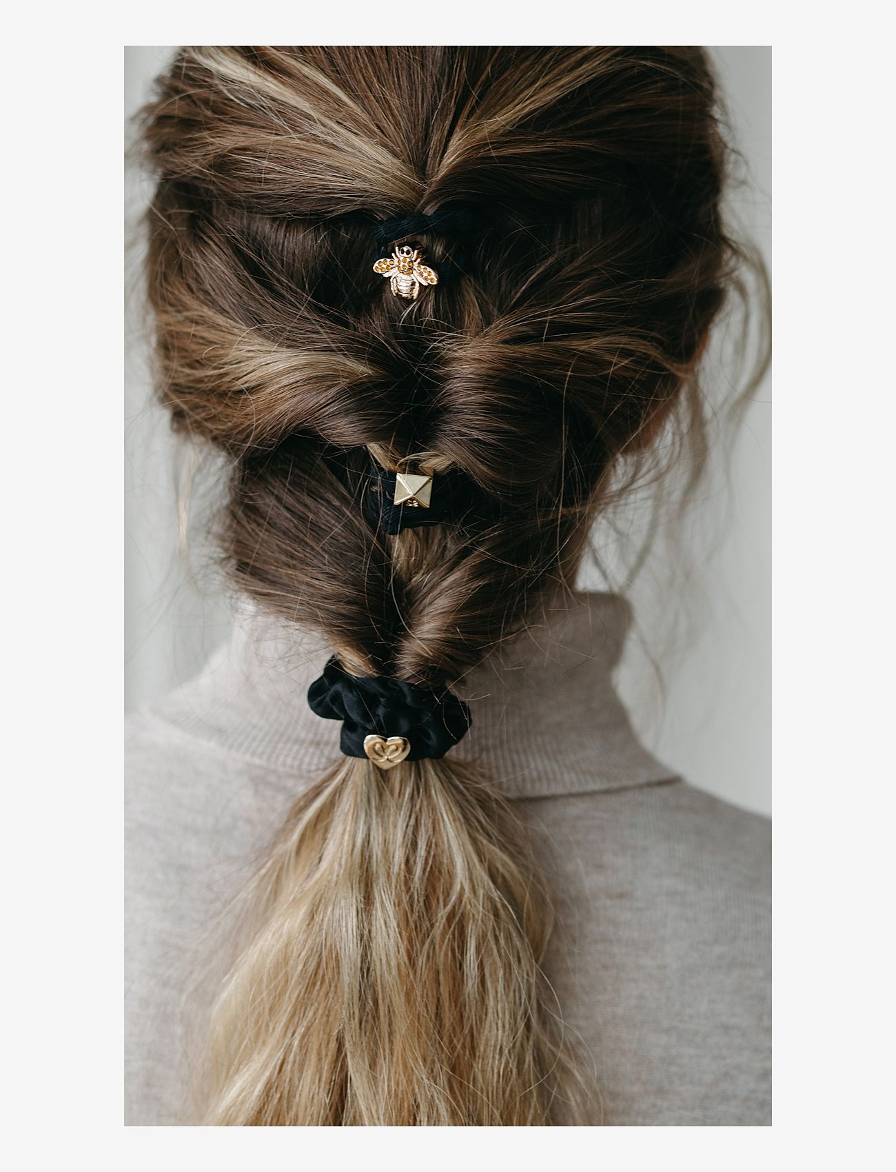 ByEloise - Bee Black - hårsnoddar - multicolor - 1