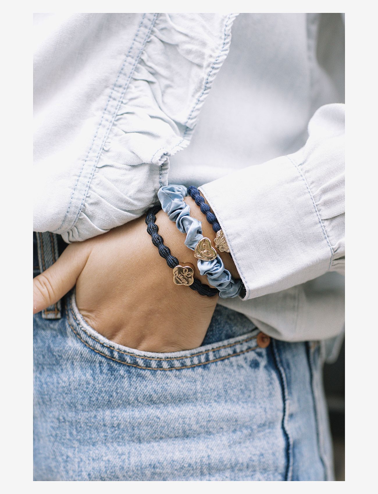 ByEloise - Denim Days - scrunchies ja patsikummid - multicolor - 1