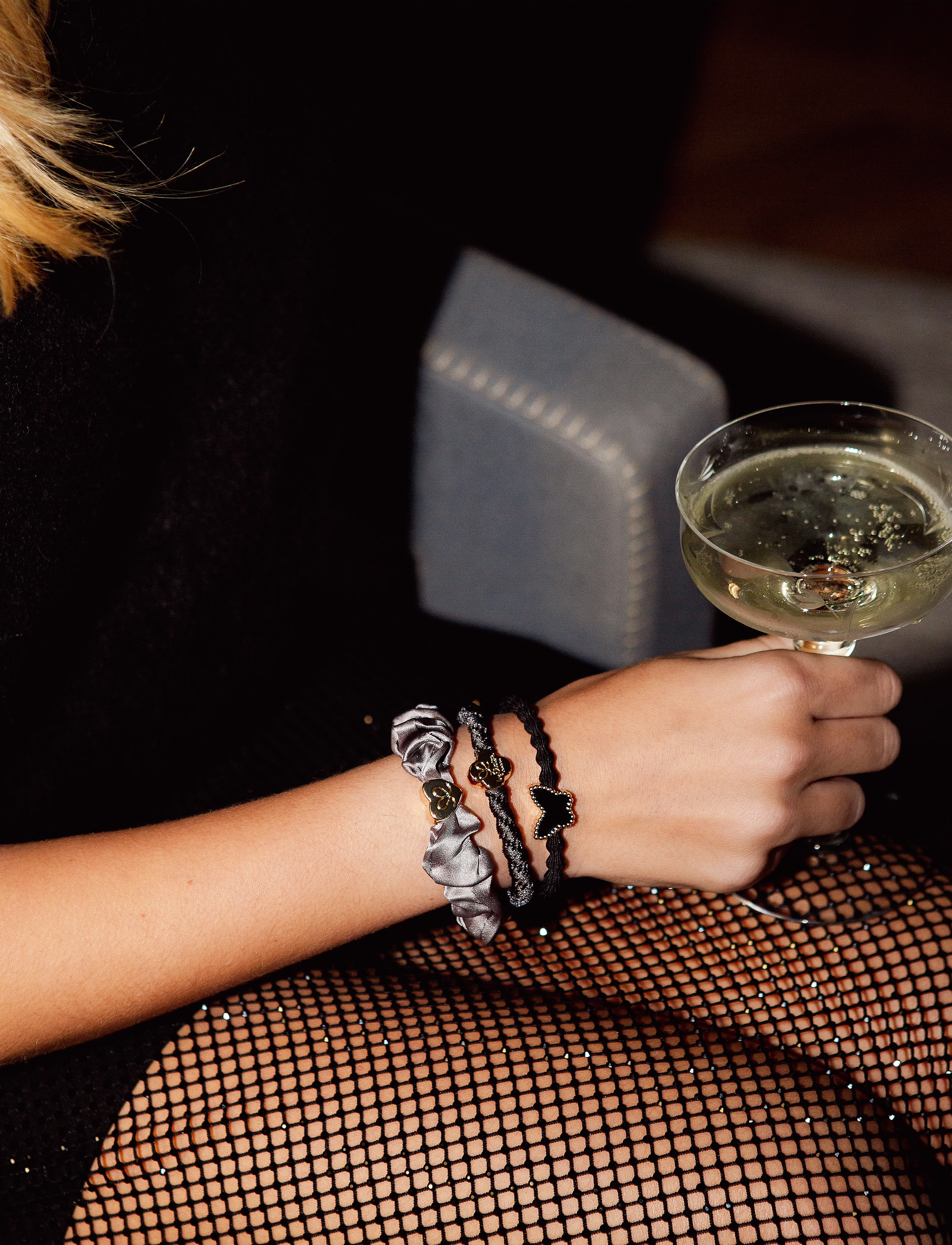 ByEloise Midnight Flight, Bangle Hårbånd Sæt, Multi/mønstret, Str: ONE SIZE