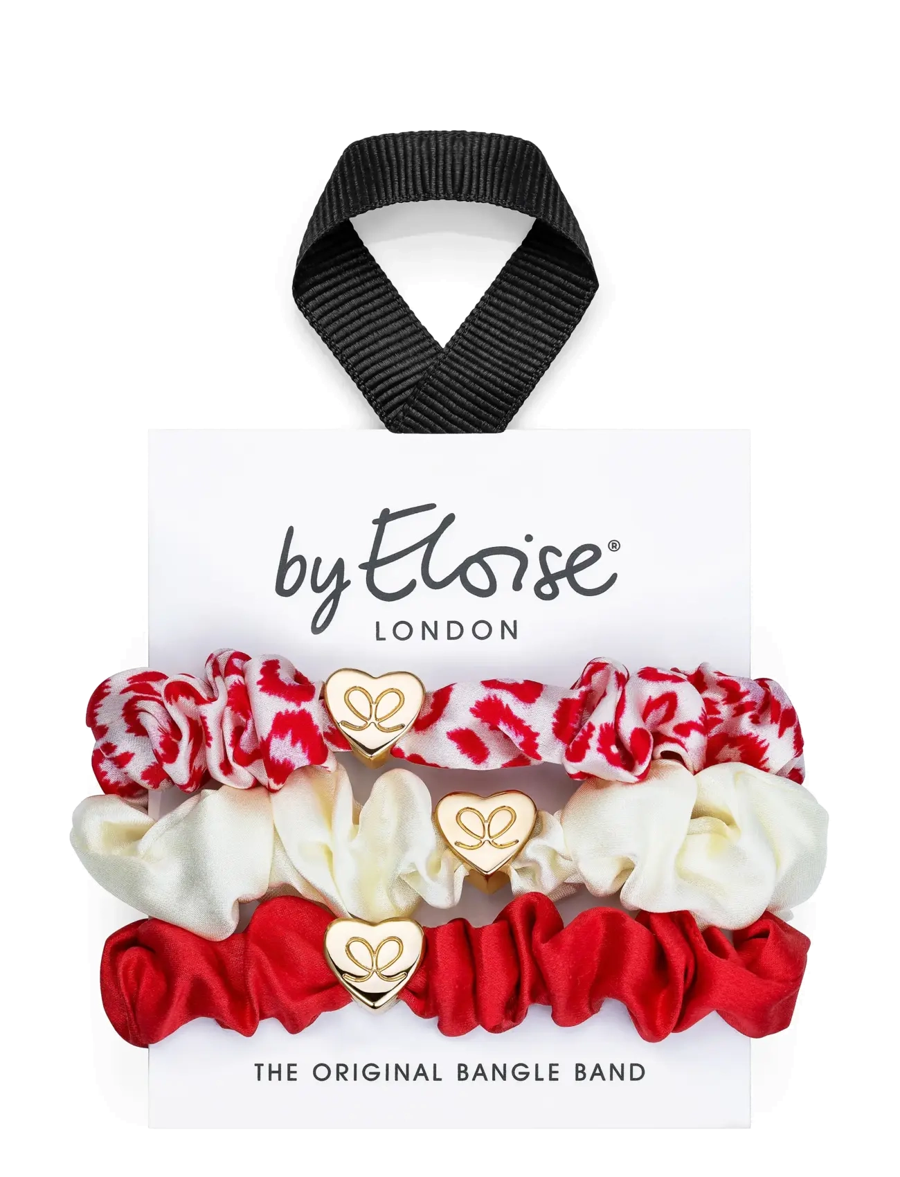 ByEloise Sweetheart Trio - Scrunchies - MIXED / red