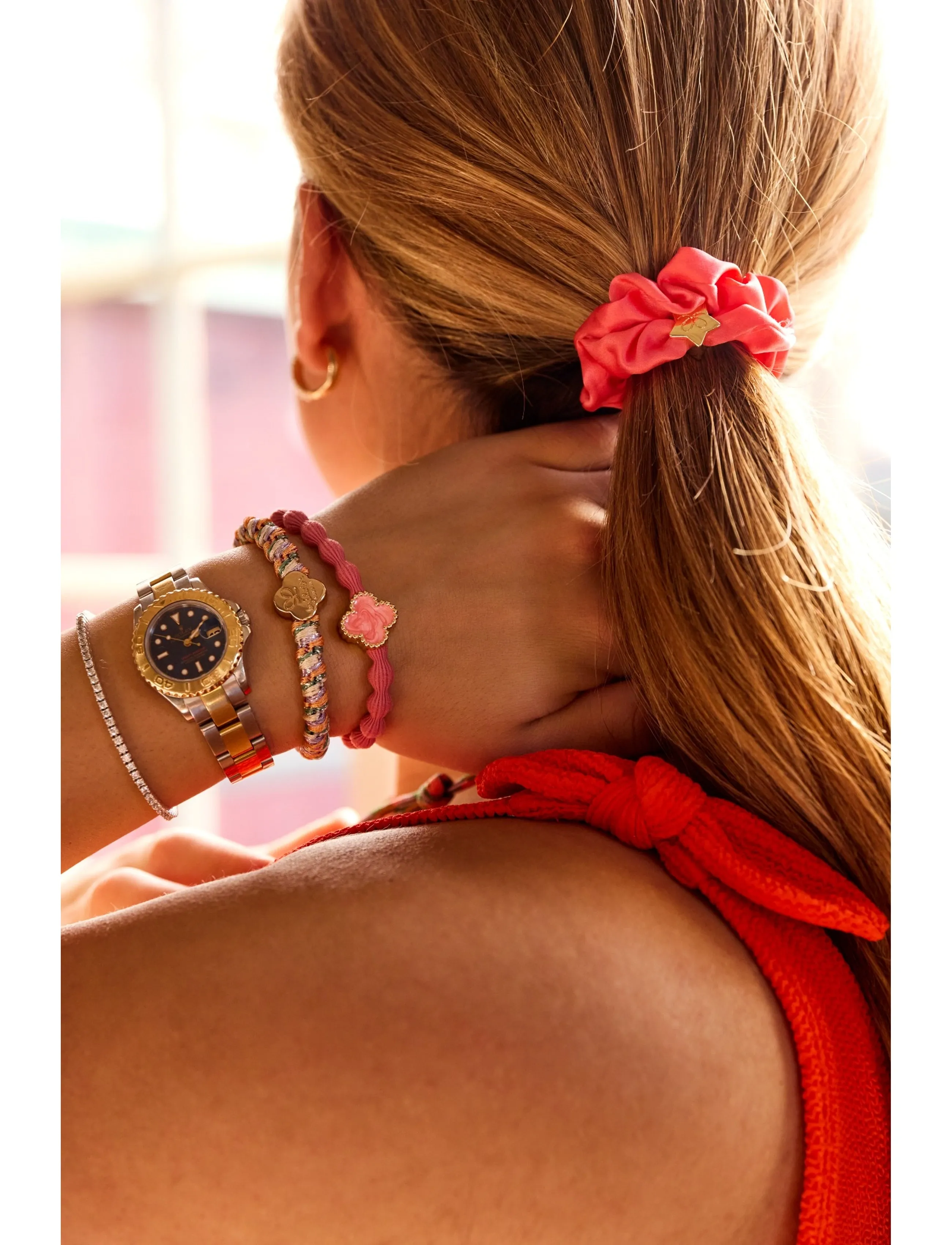ByEloise Coral Kiss, One Size, Coral, Hårtilbehør > Hårbånd, Dame