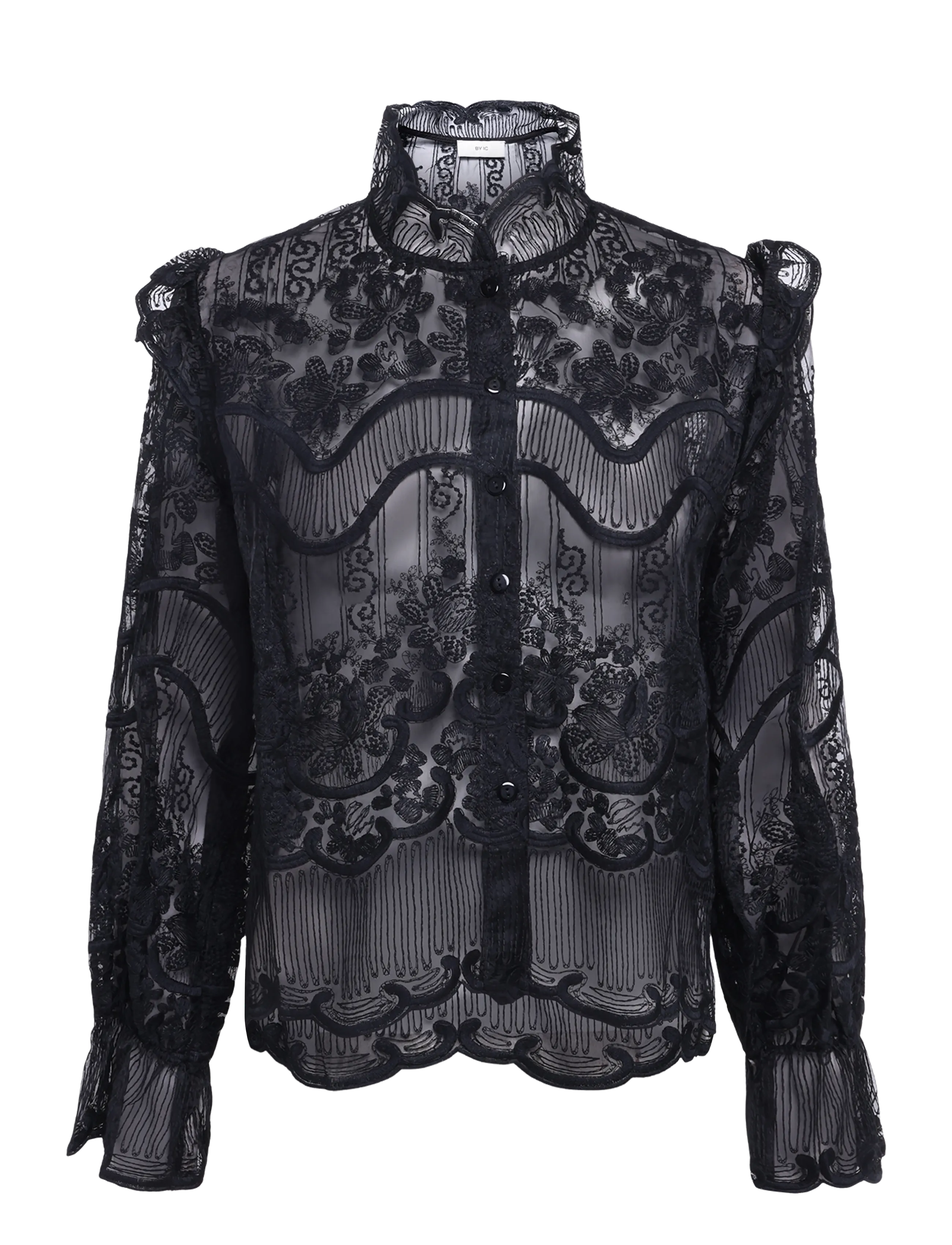 BYIC AuroraIC Shirt - Bluser & Skjorter - DARK BROWN / black