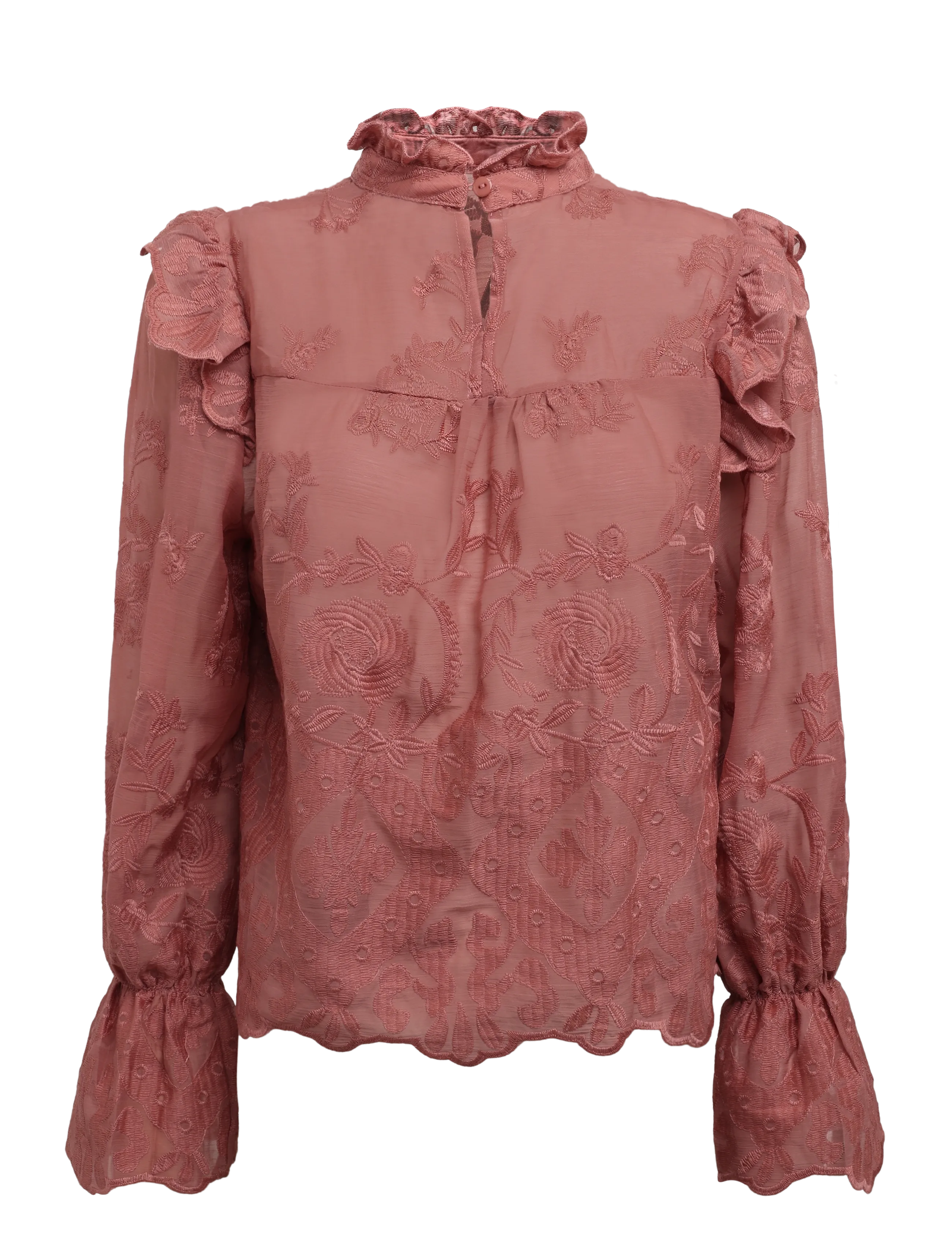 BYIC - EllinorIC Lace Dress - blondekjoler - dusty rose - 1