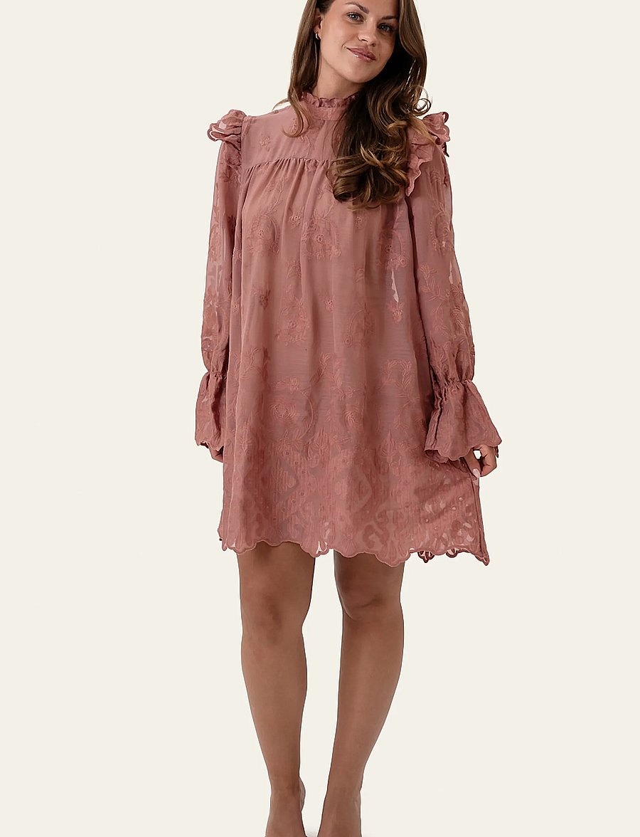 BYIC - EllinorIC Lace Dress - blondekjoler - dusty rose - 5
