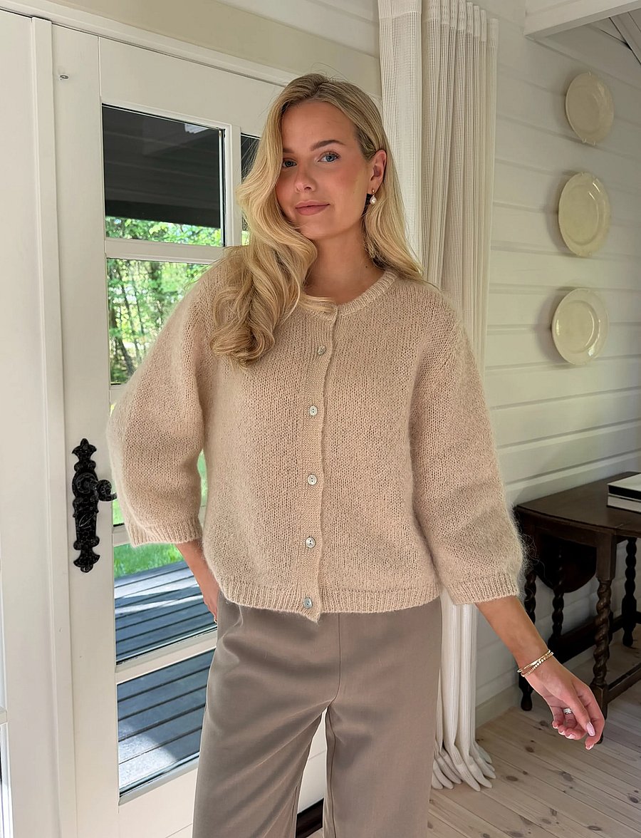 BYIC - IdaIC 3/4 Cardigan - strickjacken - beige - 0