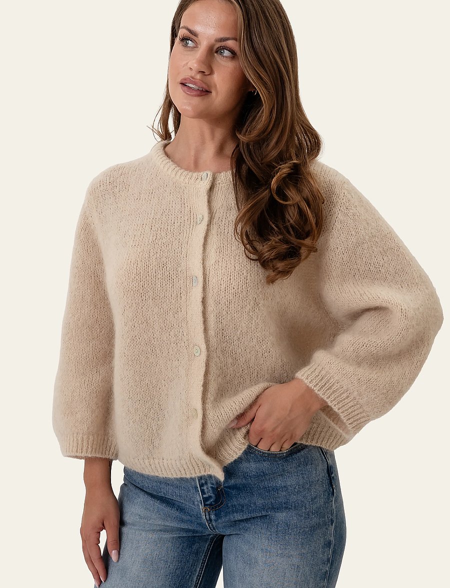 BYIC - IdaIC 3/4 Cardigan - strickjacken - beige - 4