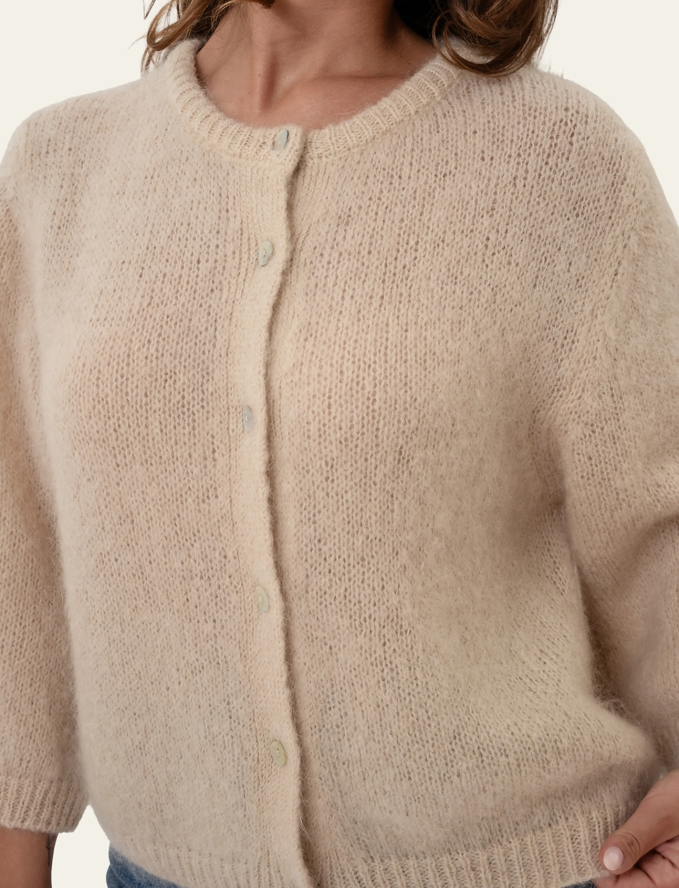BYIC - IdaIC 3/4 Cardigan - strickjacken - beige - 5