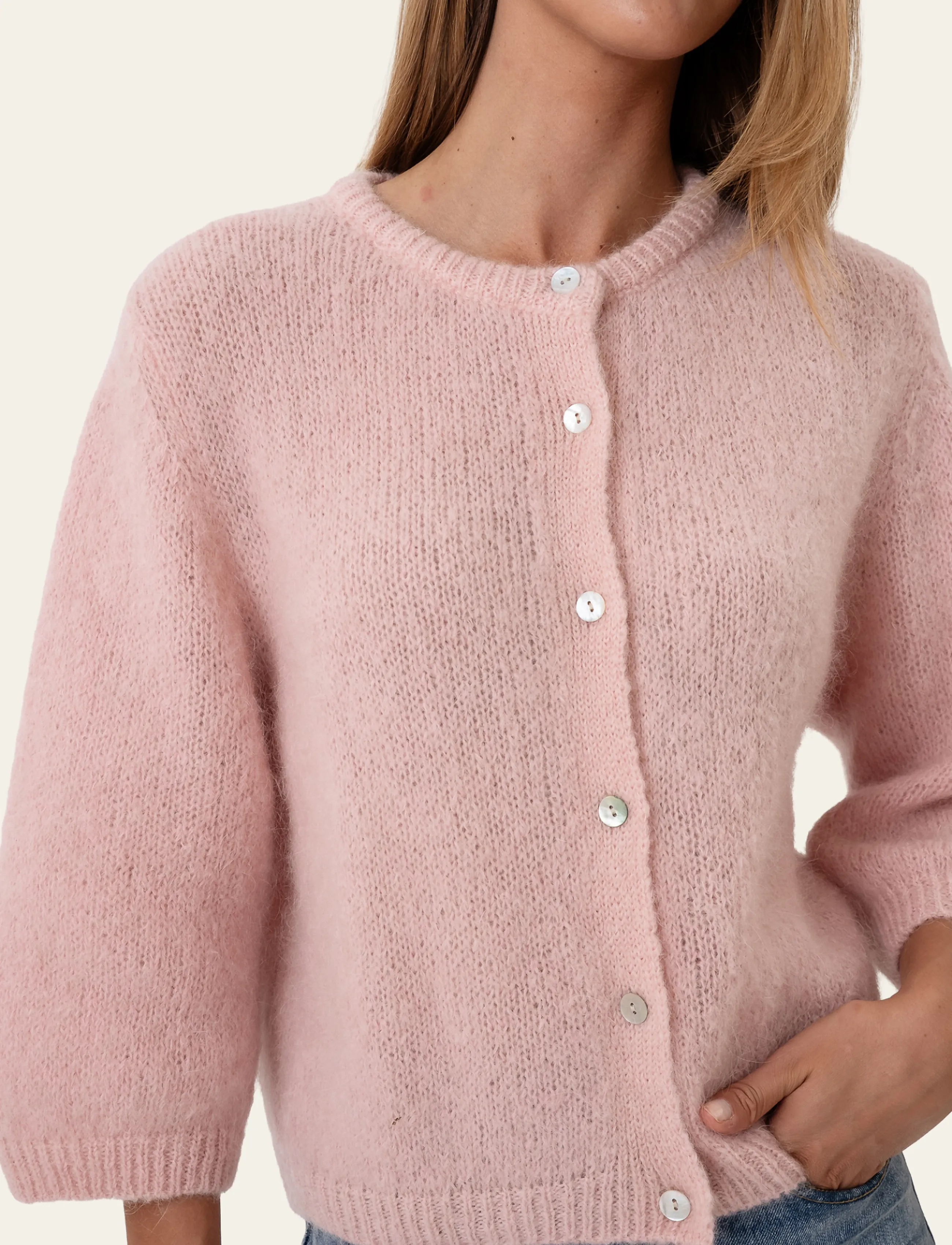 BYIC - IdaIC 3/4 Cardigan - strickjacken - light pink - 5