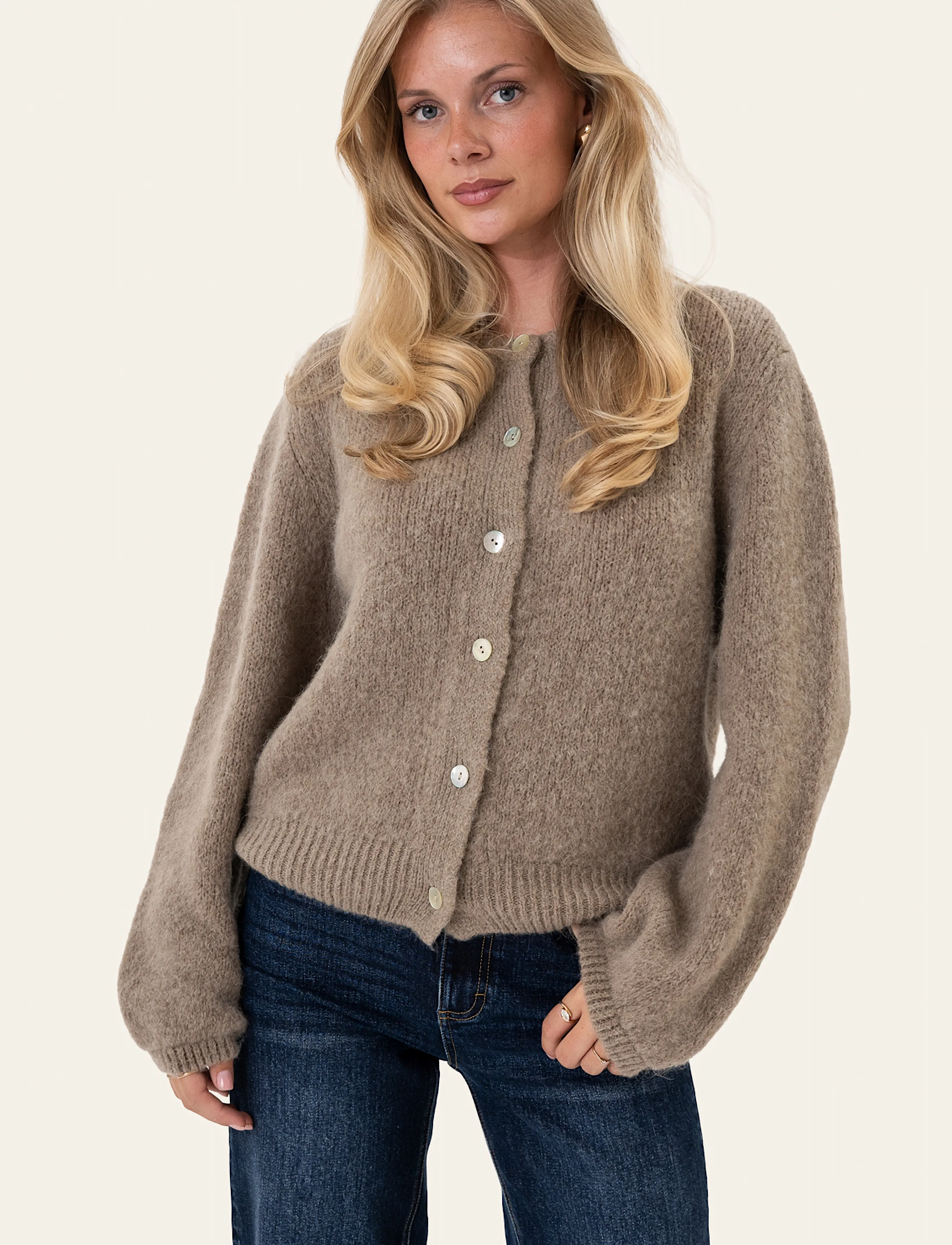 BYIC - MelinaIC Cardigan - strickjacken - greige - 0