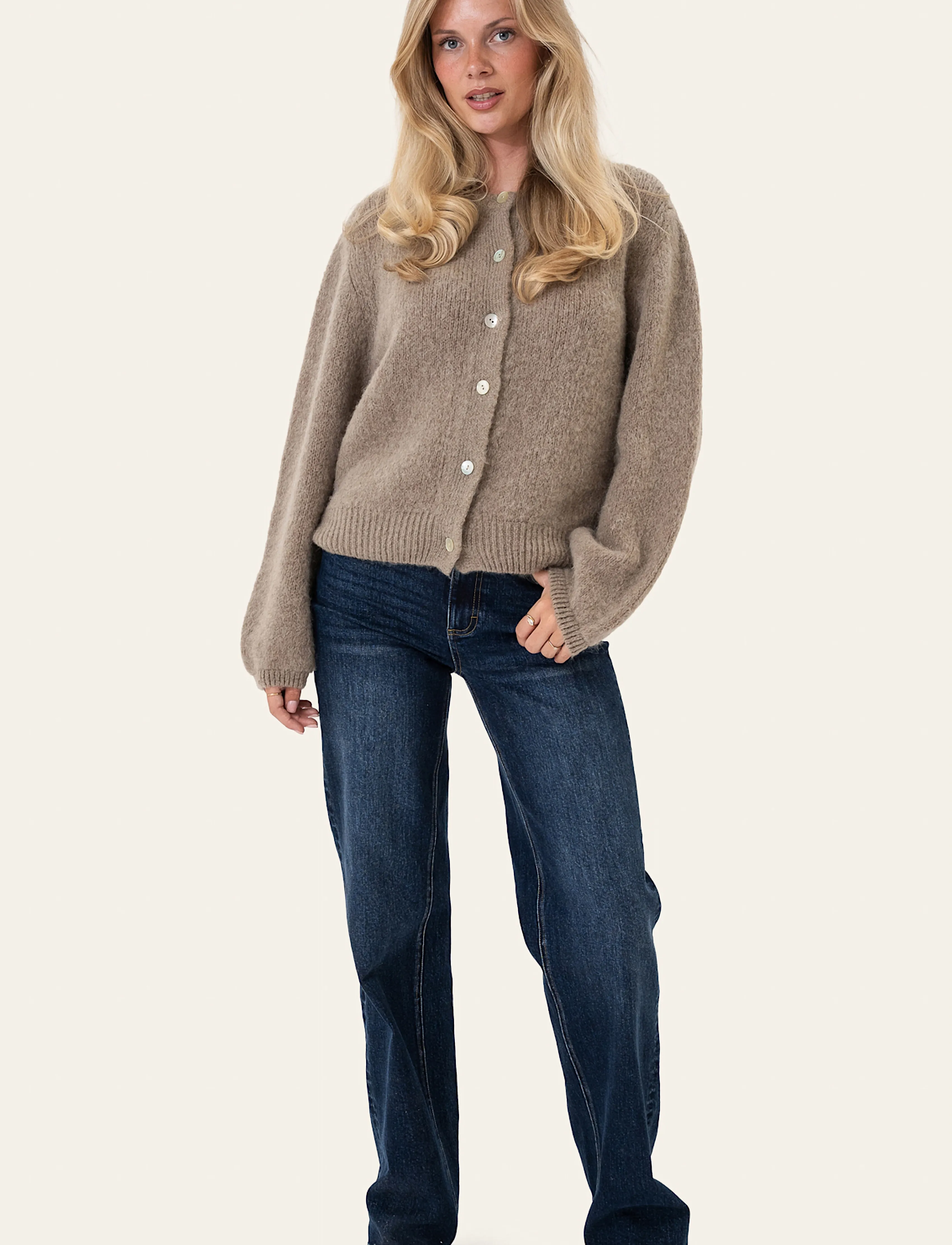 BYIC - MelinaIC Cardigan - strickjacken - greige - 3