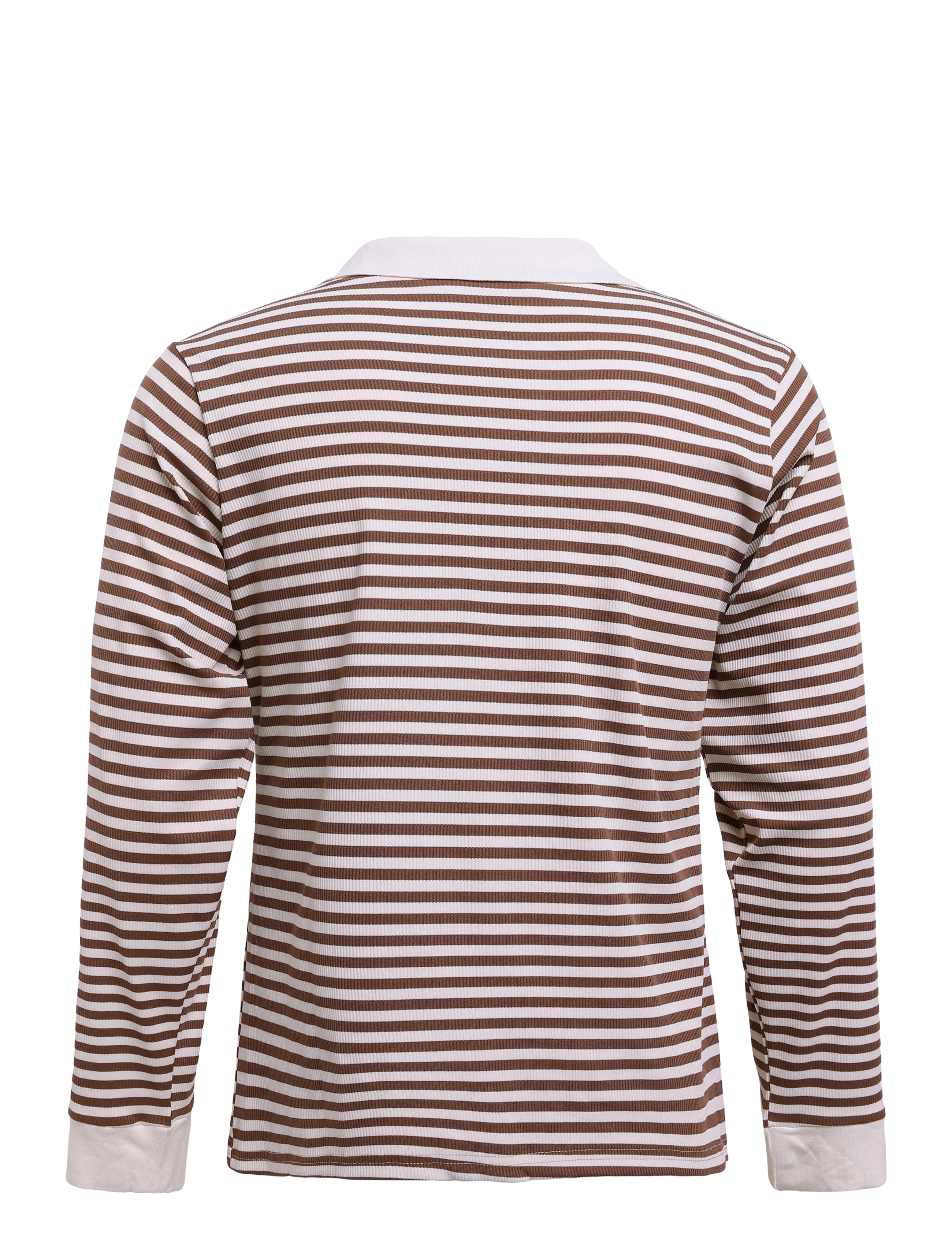 BYIC - CarlyIC Polo - poloer - brown stripes - 1