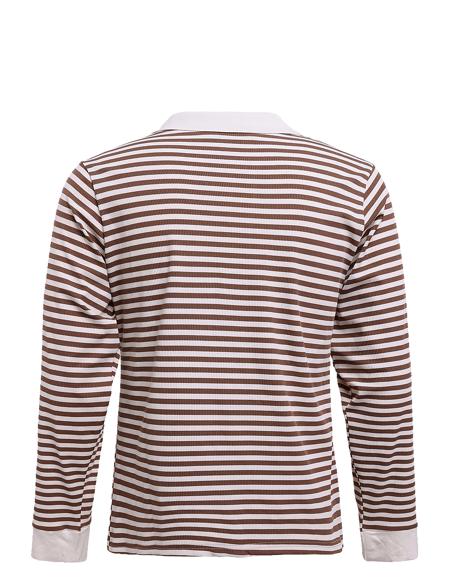 BYIC - CarlyIC Polo - poloer - brown stripes - 1