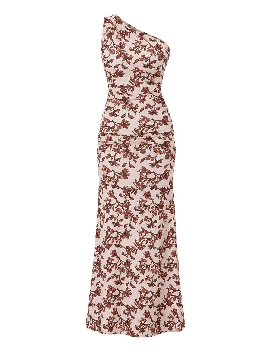 BYIC - AndreaIC Maxi Dress - Õhtukleidid - brown flower print - 1