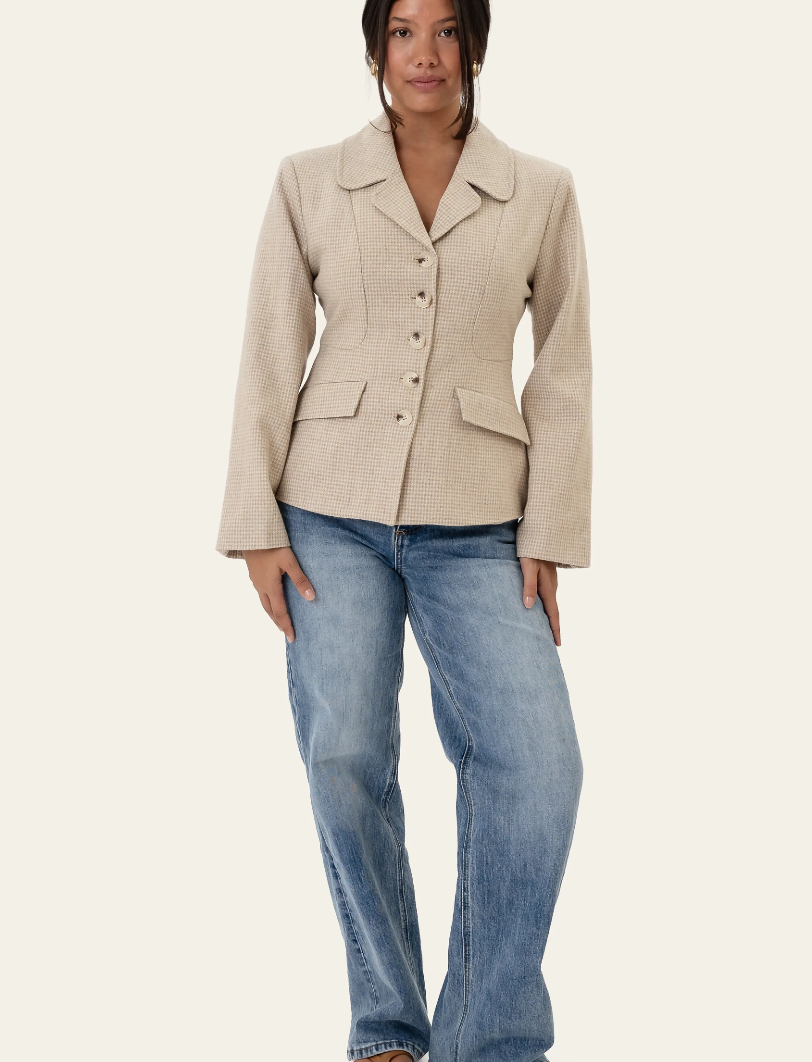 BYIC - StineIC Blazer - beige checks - 3